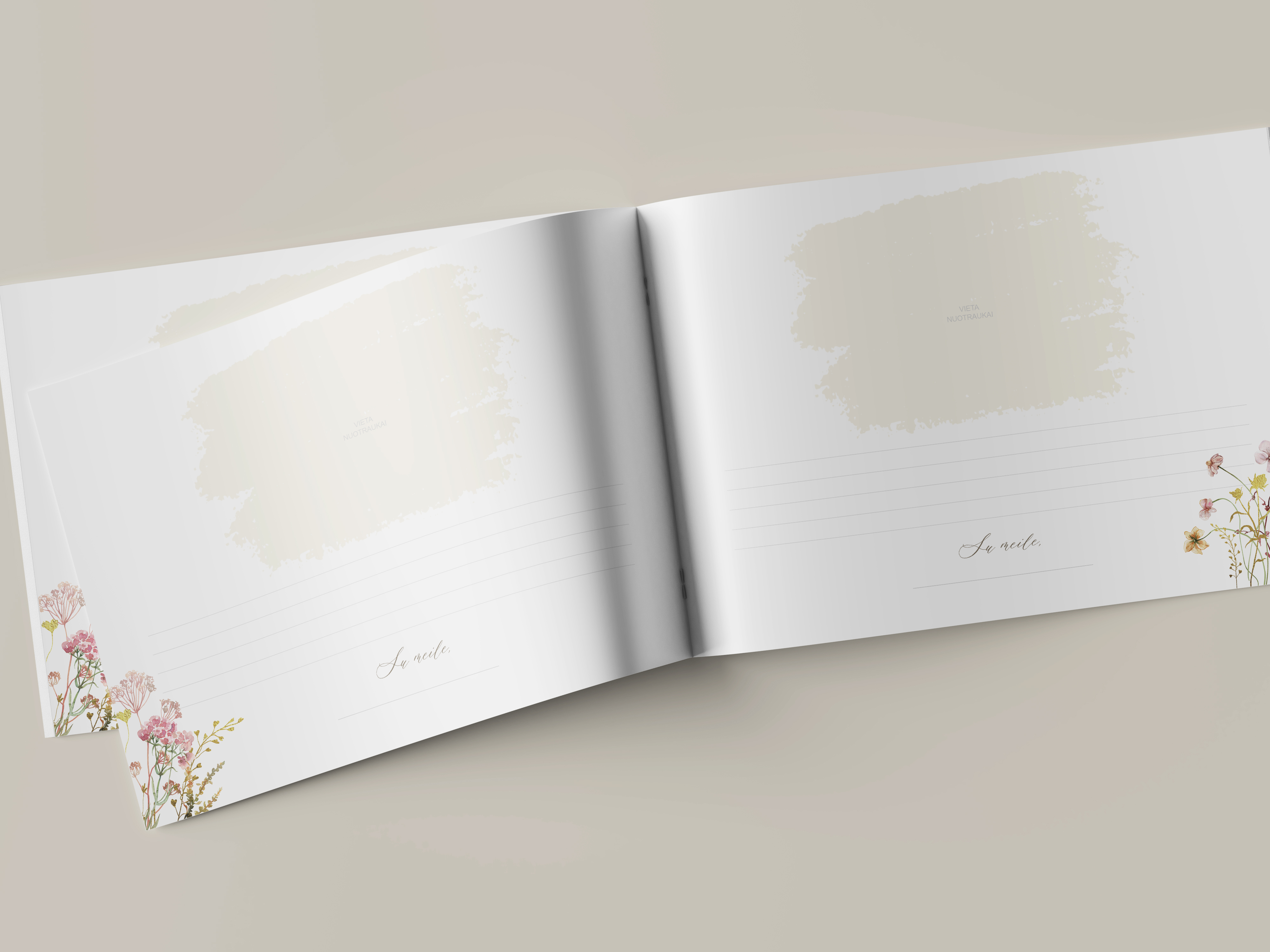 Palinkėjimų knyga "LAUKŲ GĖLĖ" | 28x20cm