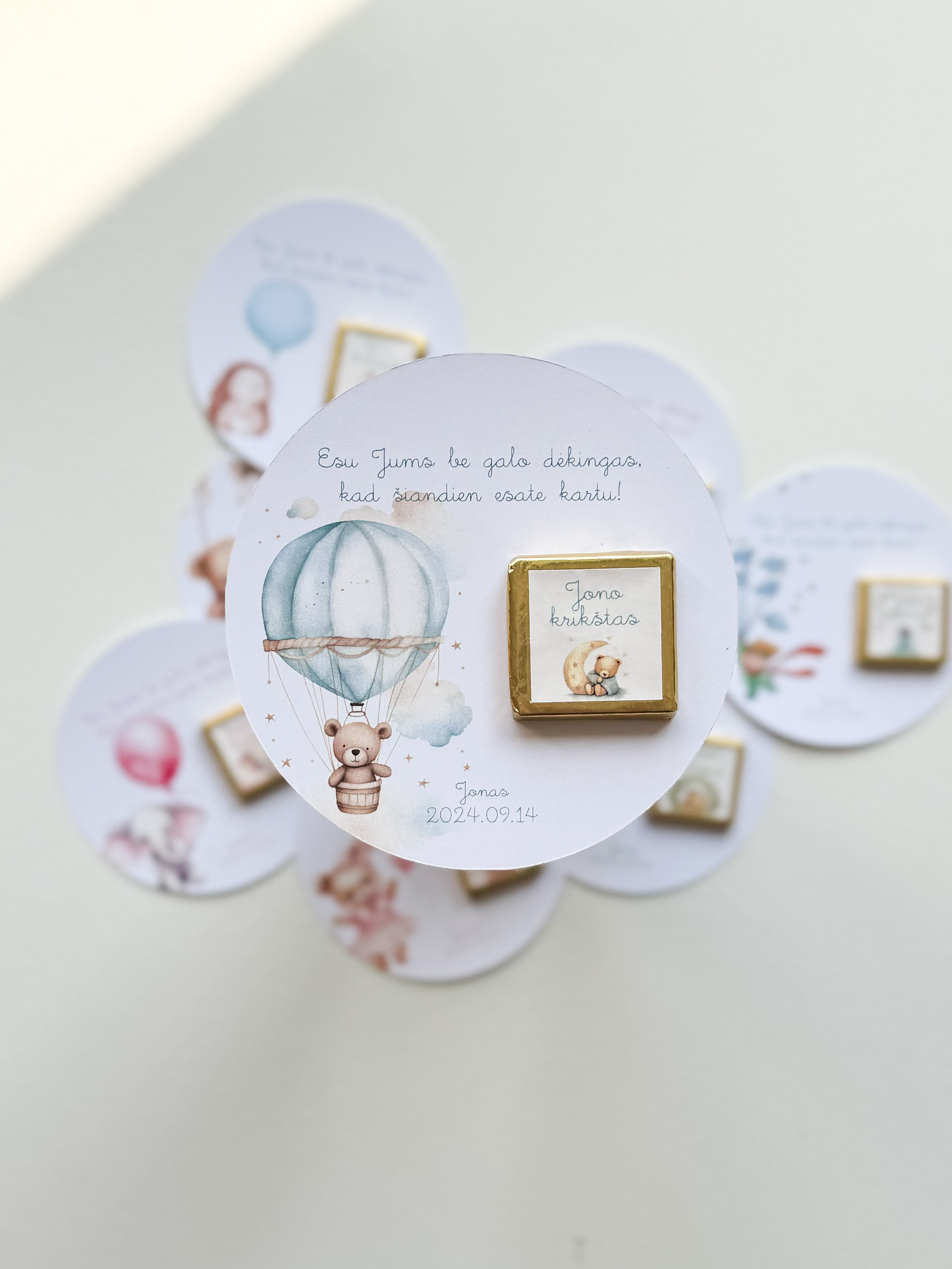 Kortelė "MĖLYNAS MEŠKUTIS TEDIS"