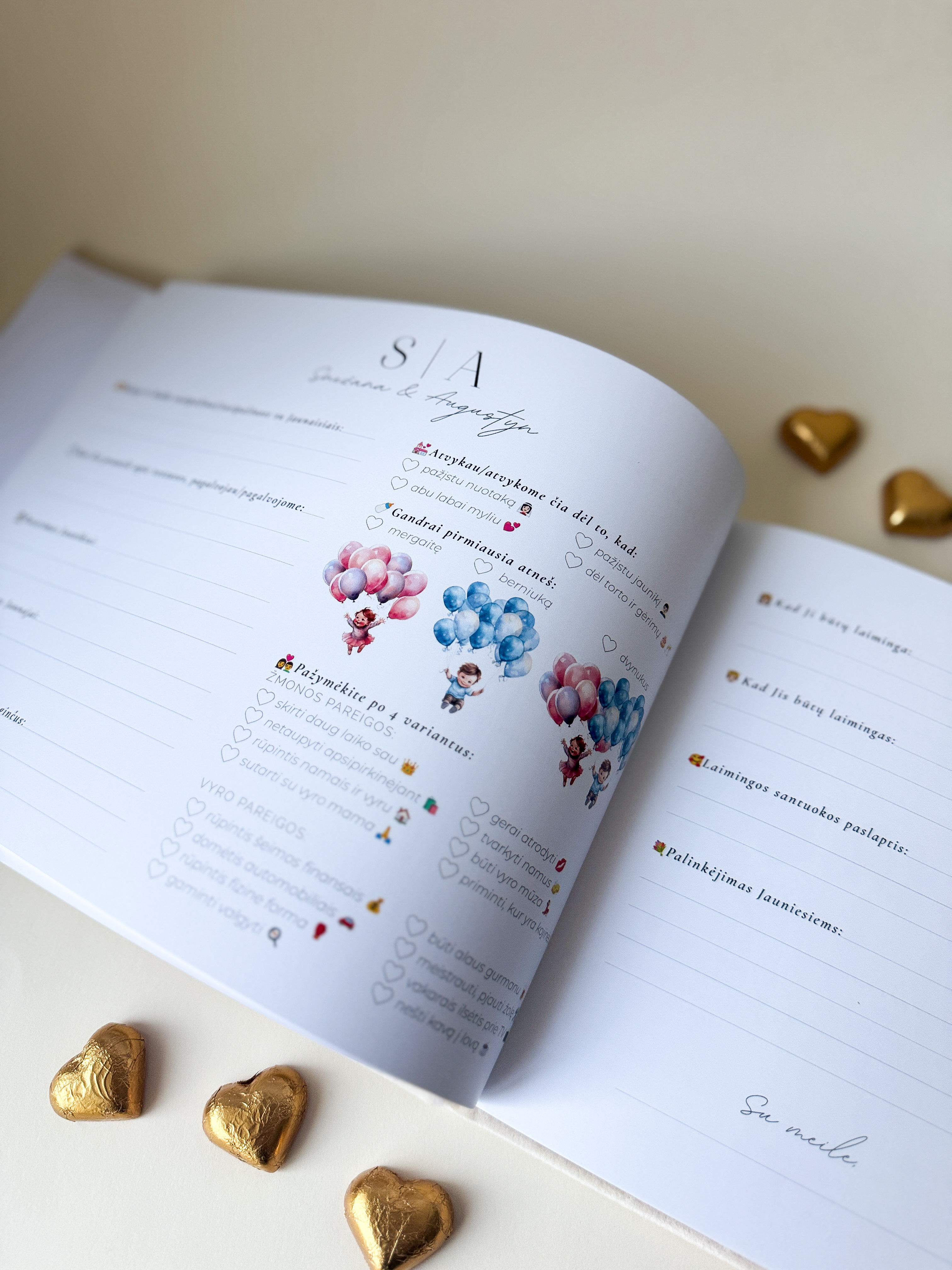 Palinkėjimų knyga "EMOJI" | 28x20cm