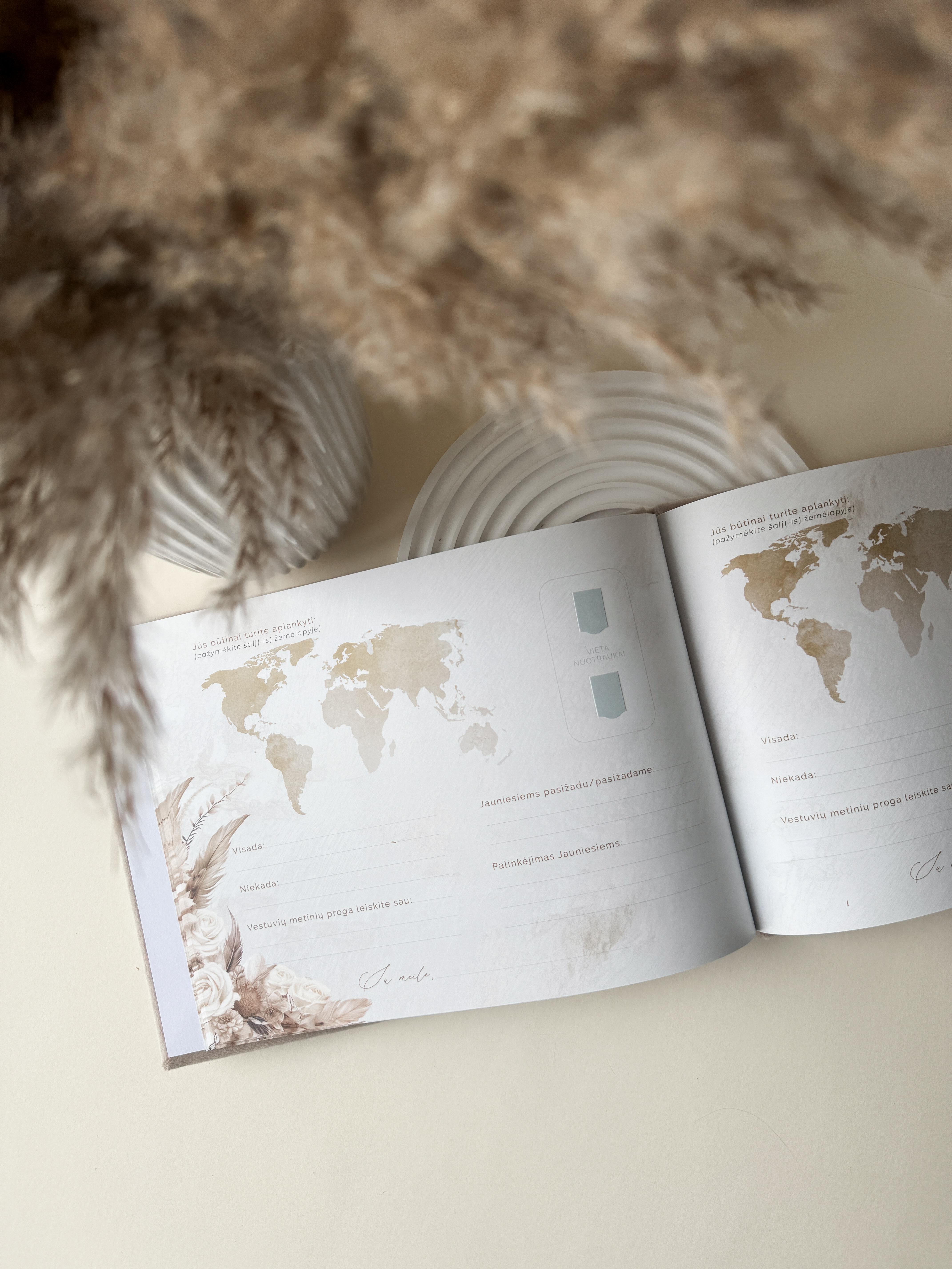 Palinkėjimų knyga "BOHO" | 28x20cm