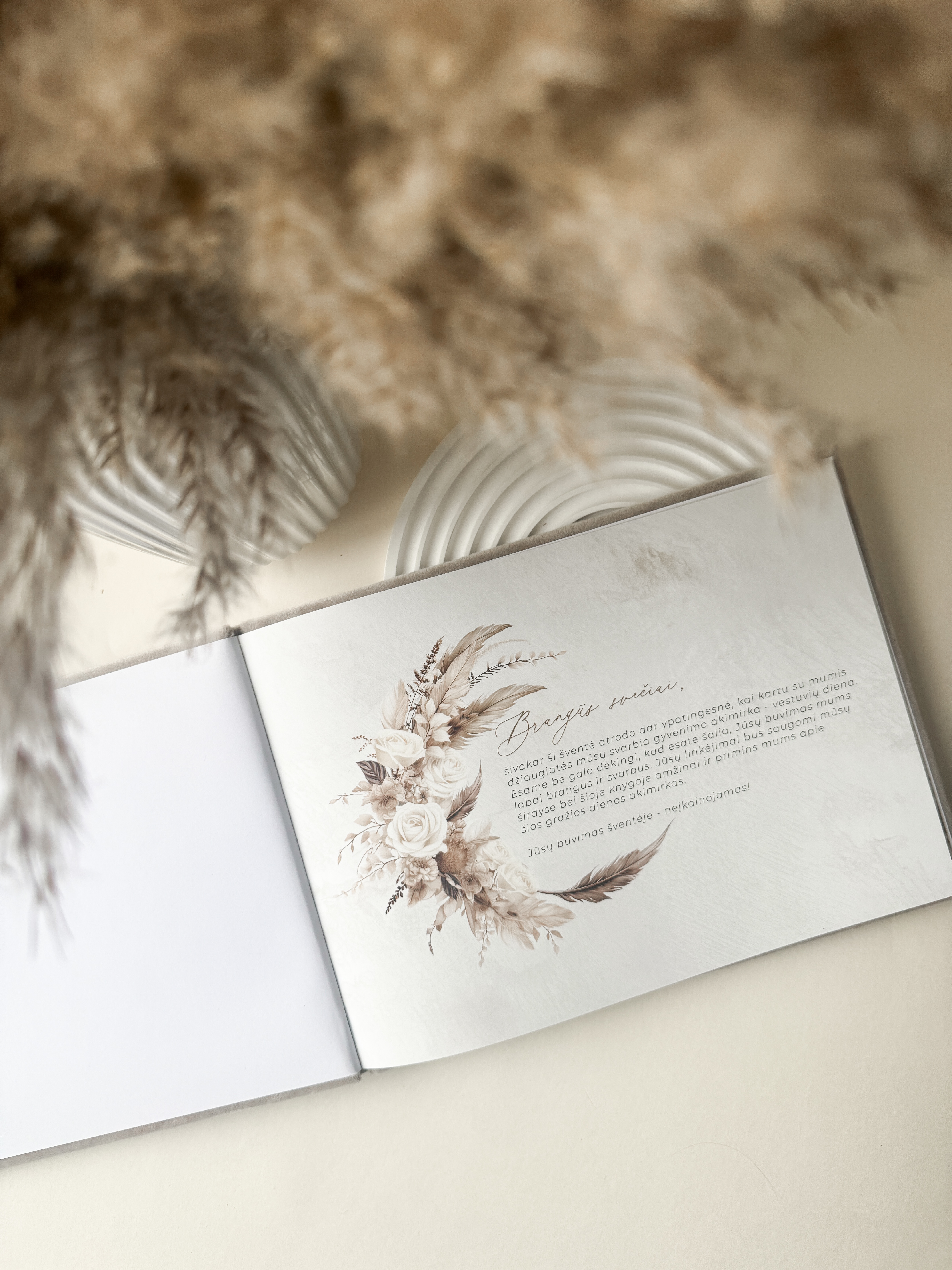 Palinkėjimų knyga "BOHO" | 28x20cm