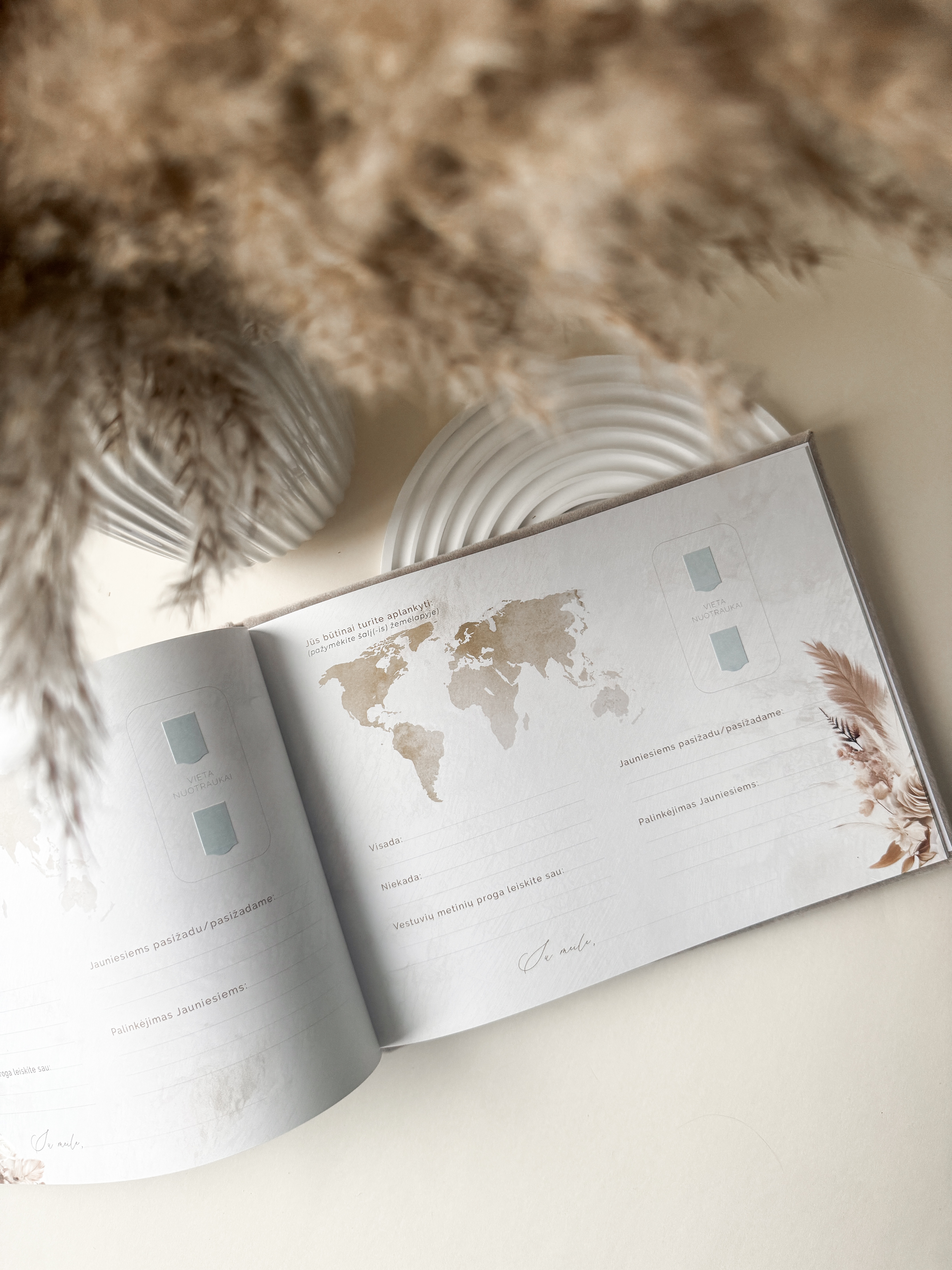 Palinkėjimų knyga "BOHO" | 28x20cm