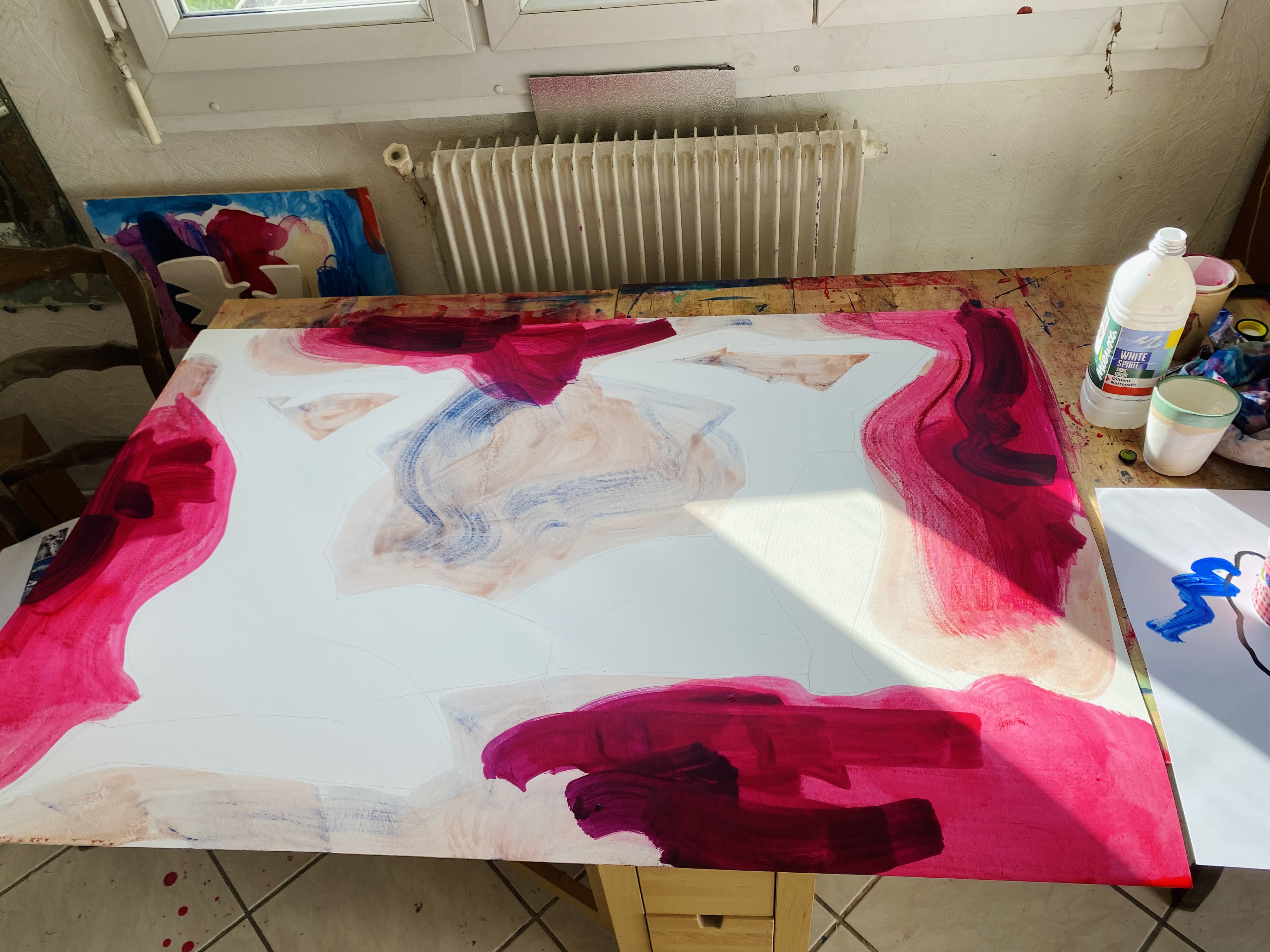 tableaux "deux soeurs bleues"