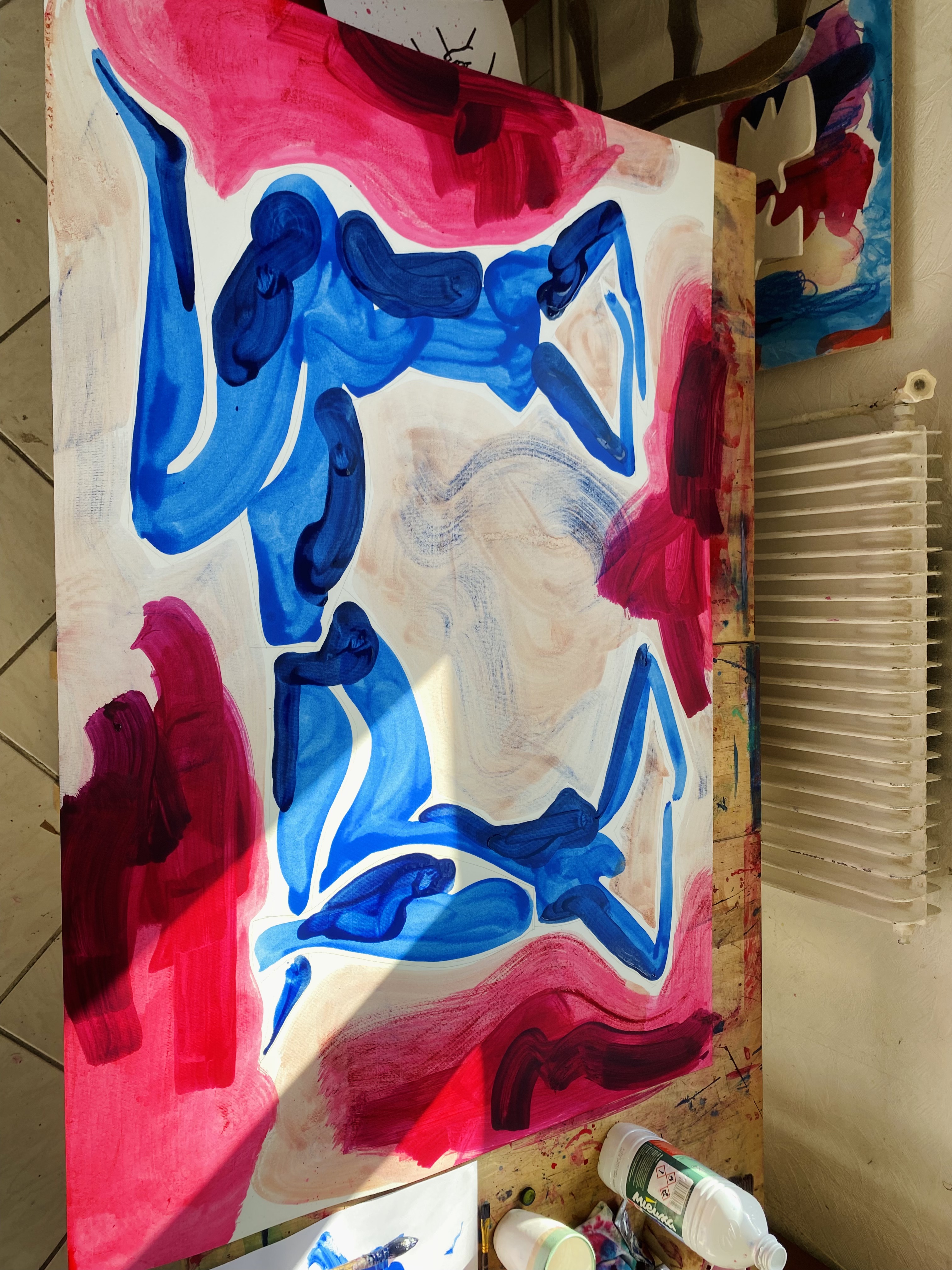 tableaux "deux soeurs bleues"