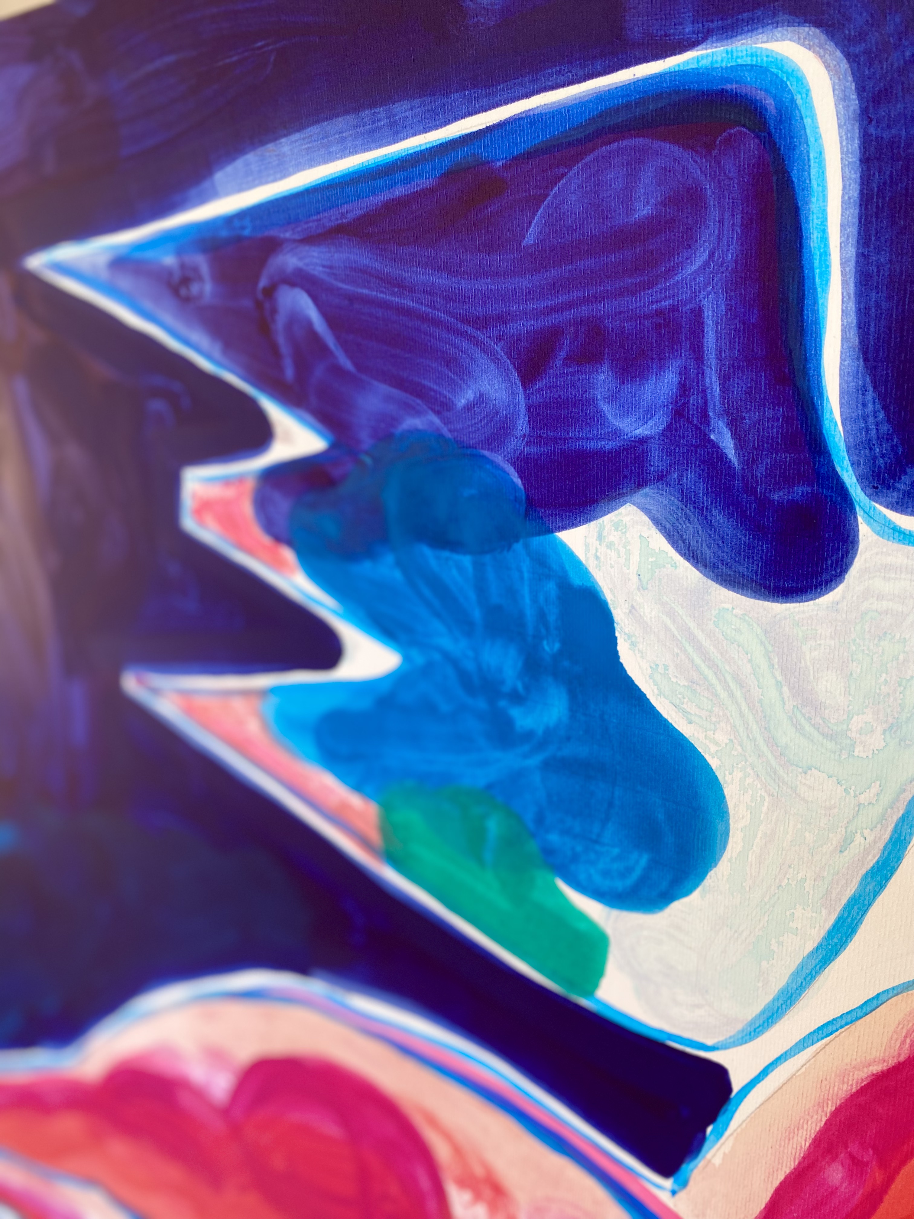 Peinture à l'huile "la belle écorchée"