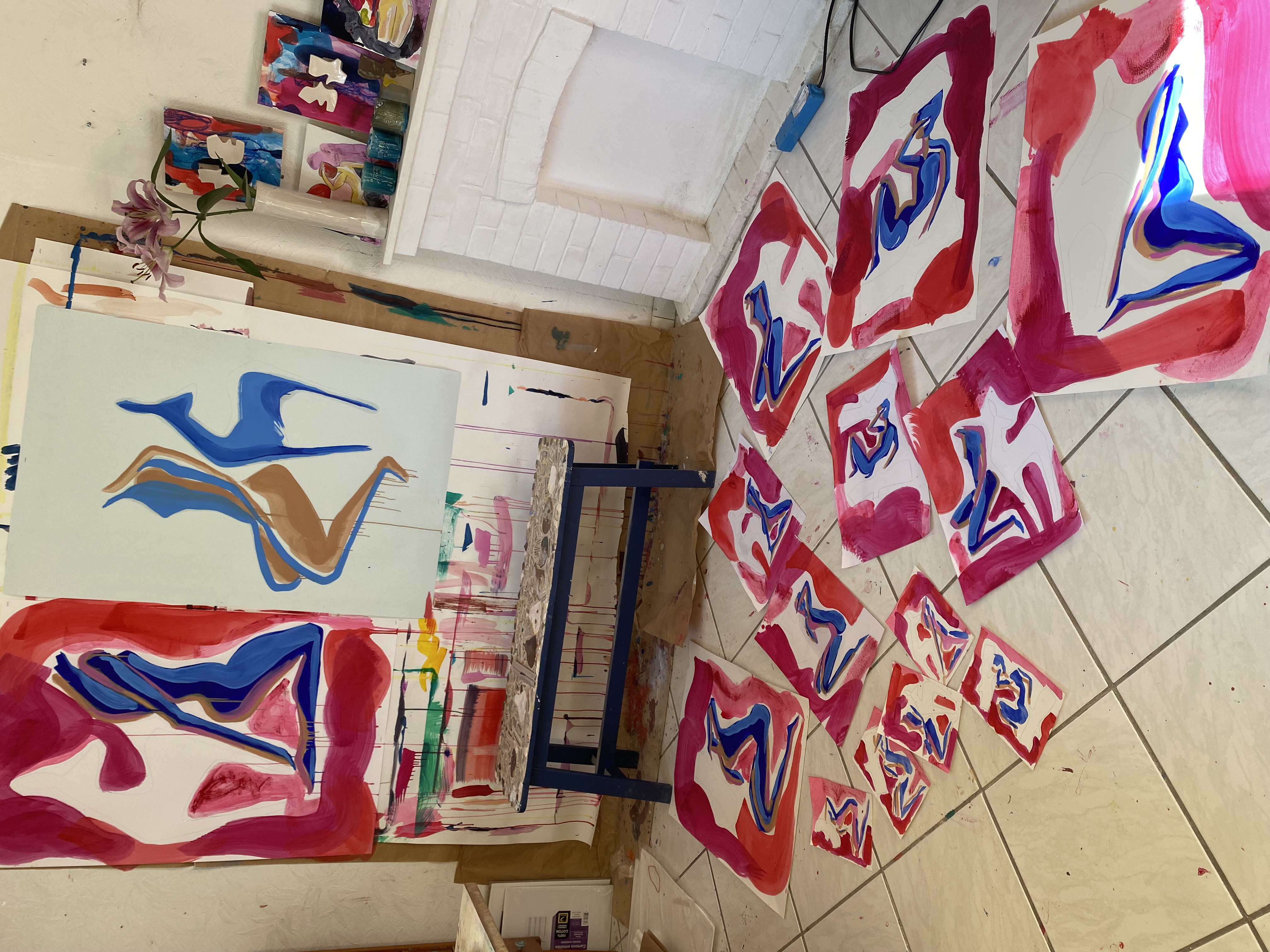 peinture à l'huile "Annonciation"