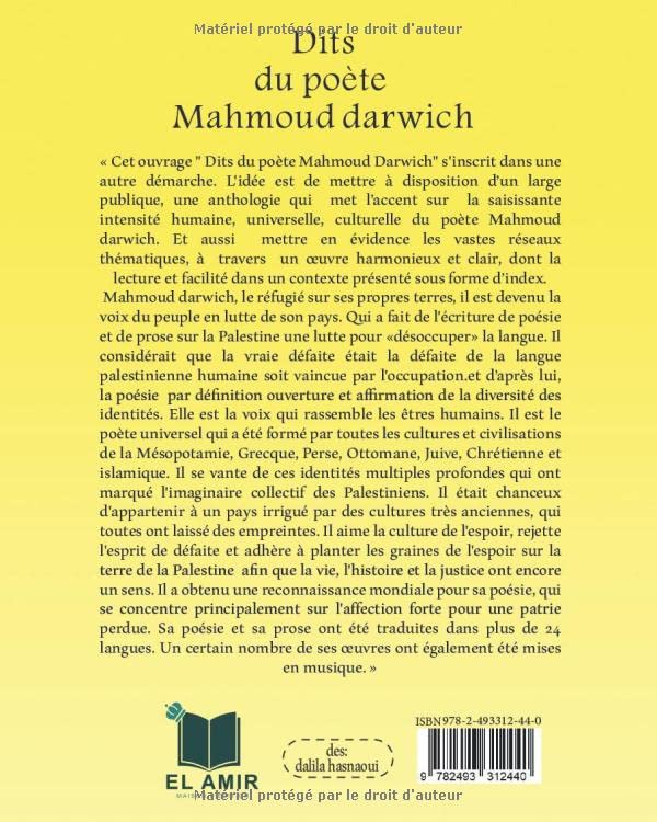 Dits du poète Mahmoud Darwich