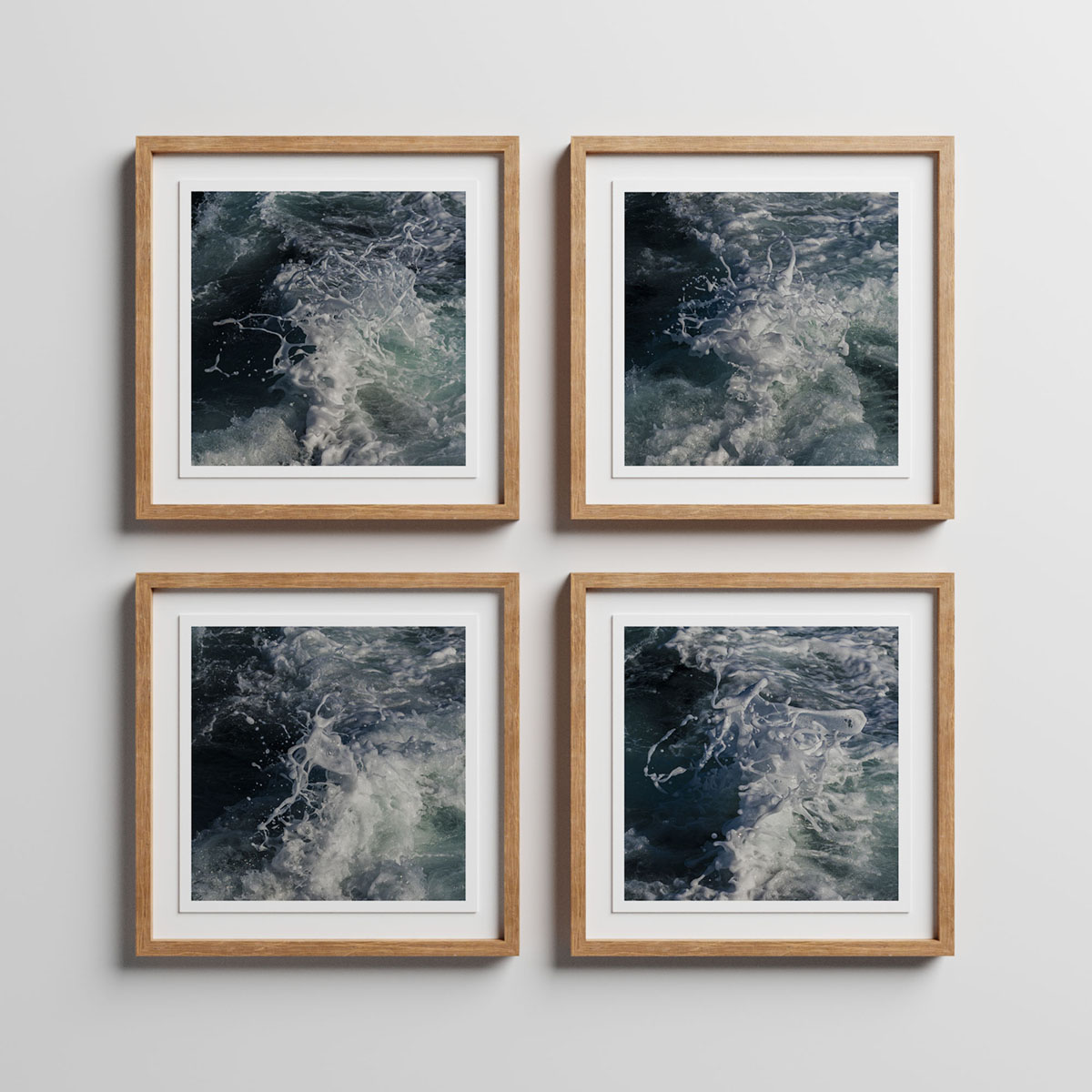 Vague - Lot de 4 tirages