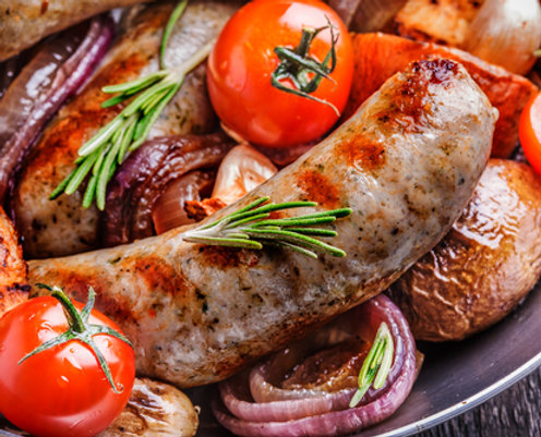 Honey Lamb and Rosemary Sausages
