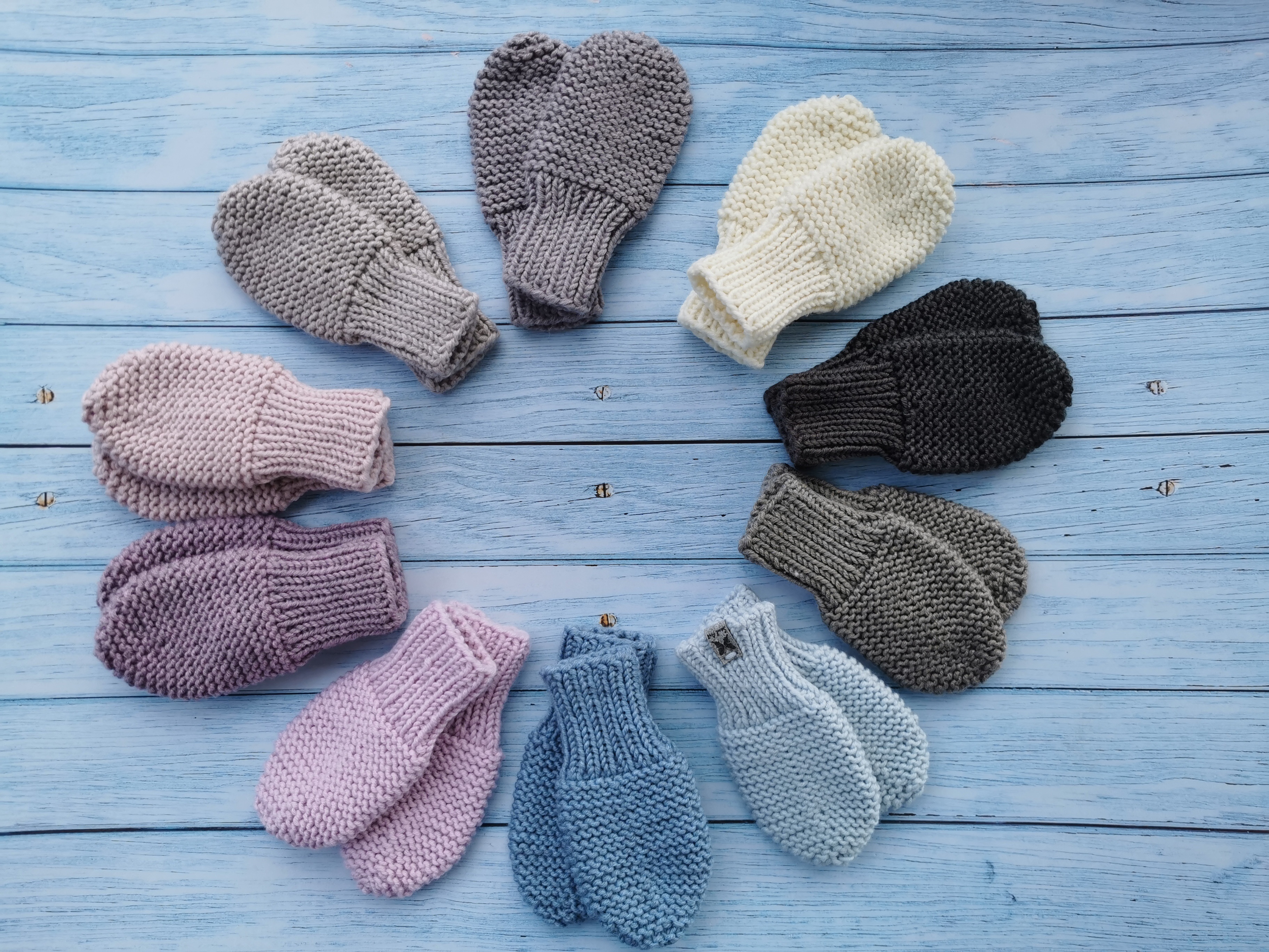 Merino vilnos kūdikio pirštinės