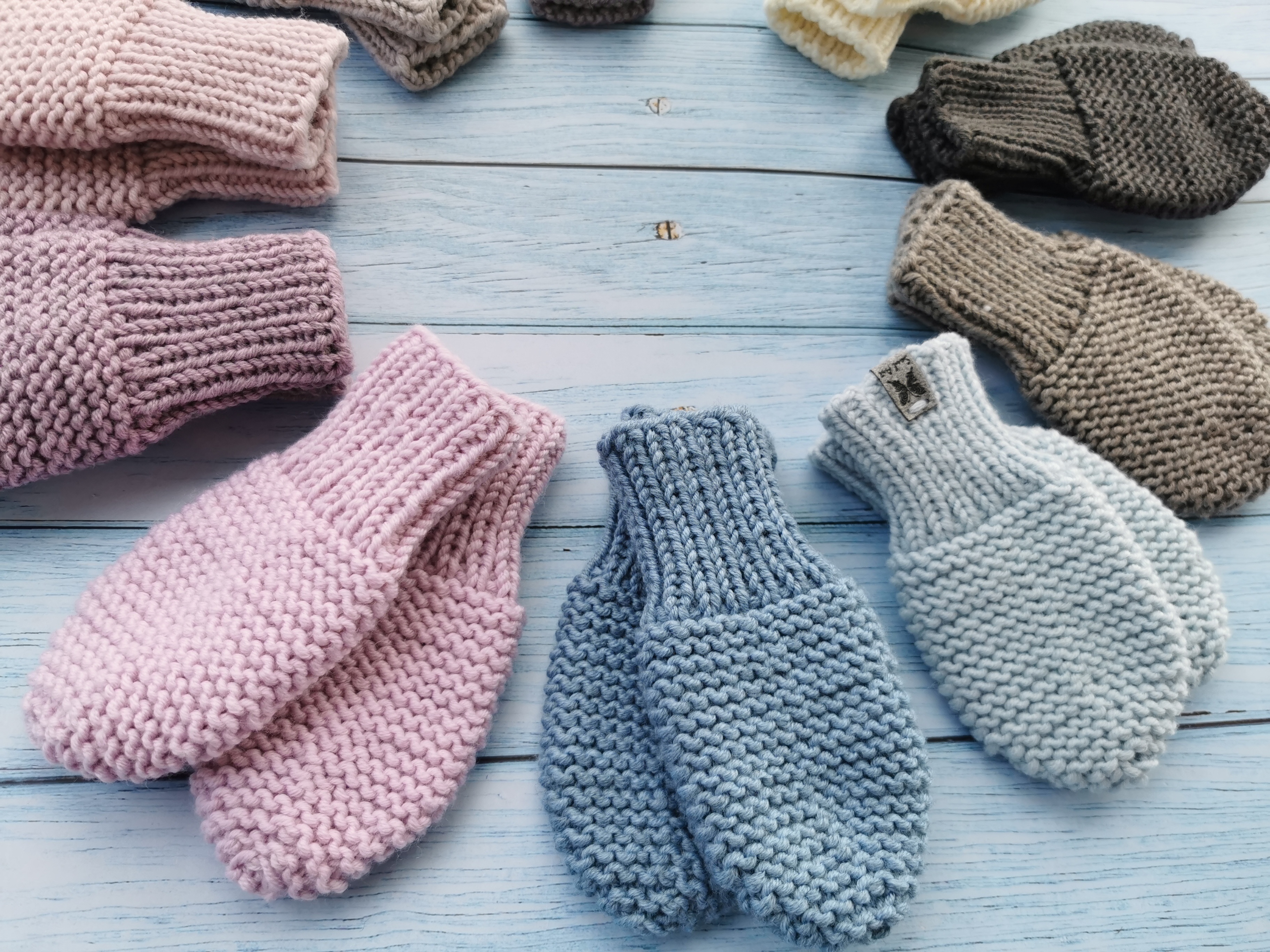 Merino vilnos kūdikio pirštinės