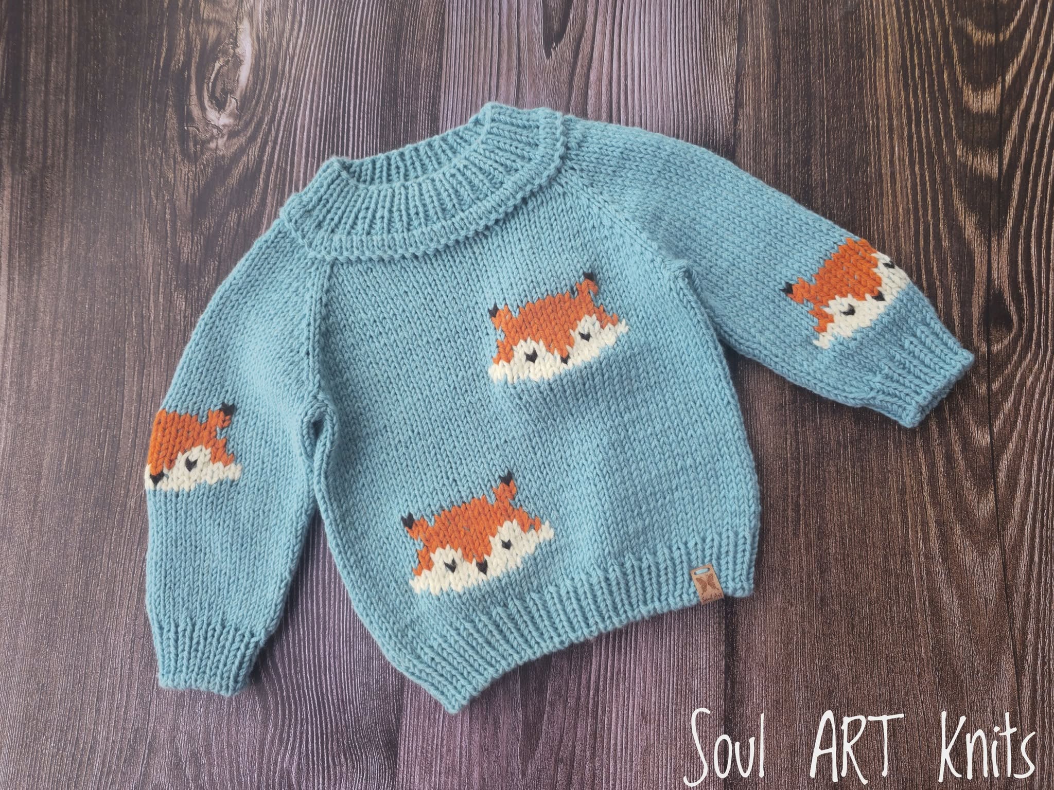 Merino vilnos megztukas "Little Foxy"