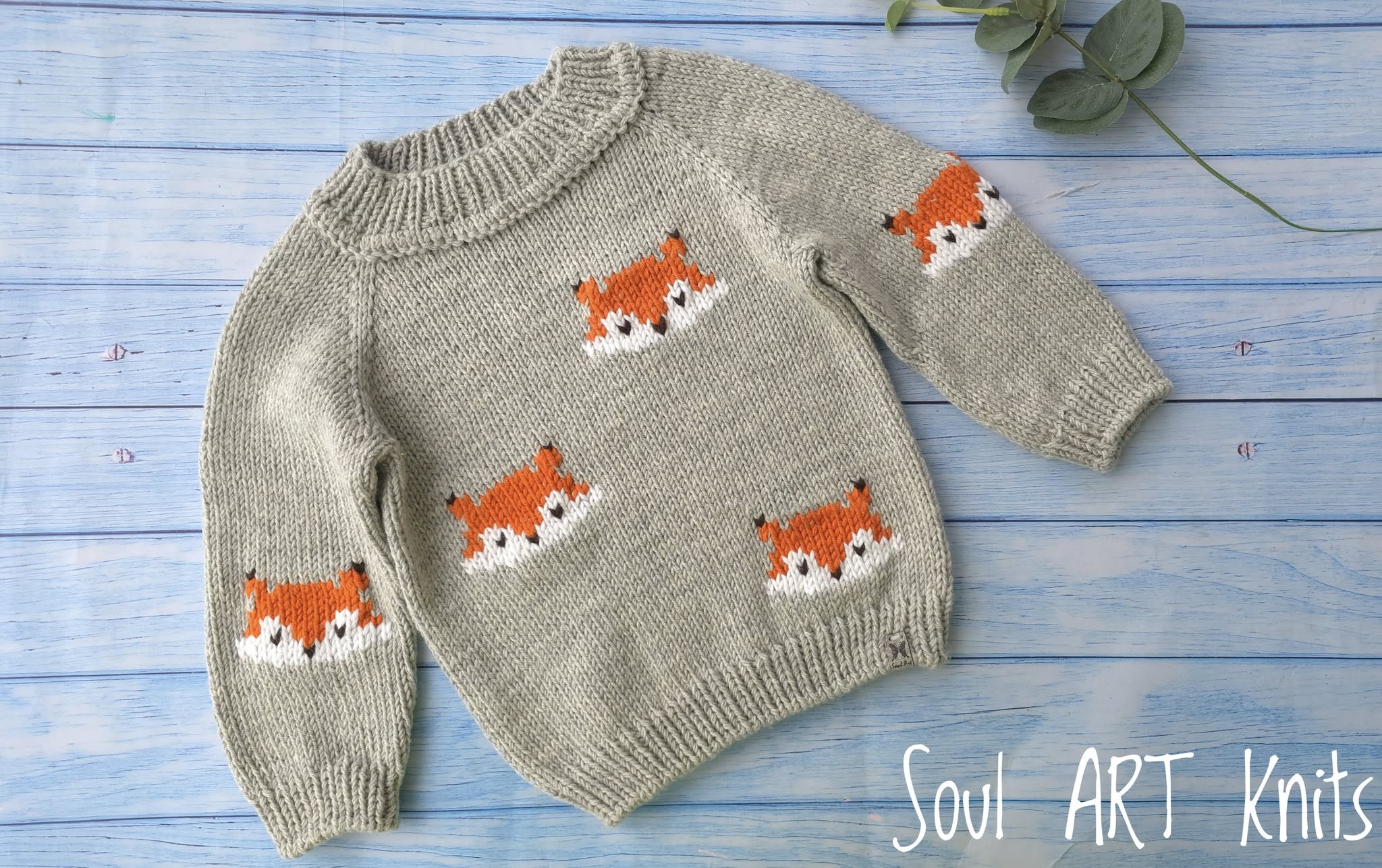 Merino vilnos megztukas "Little Foxy"