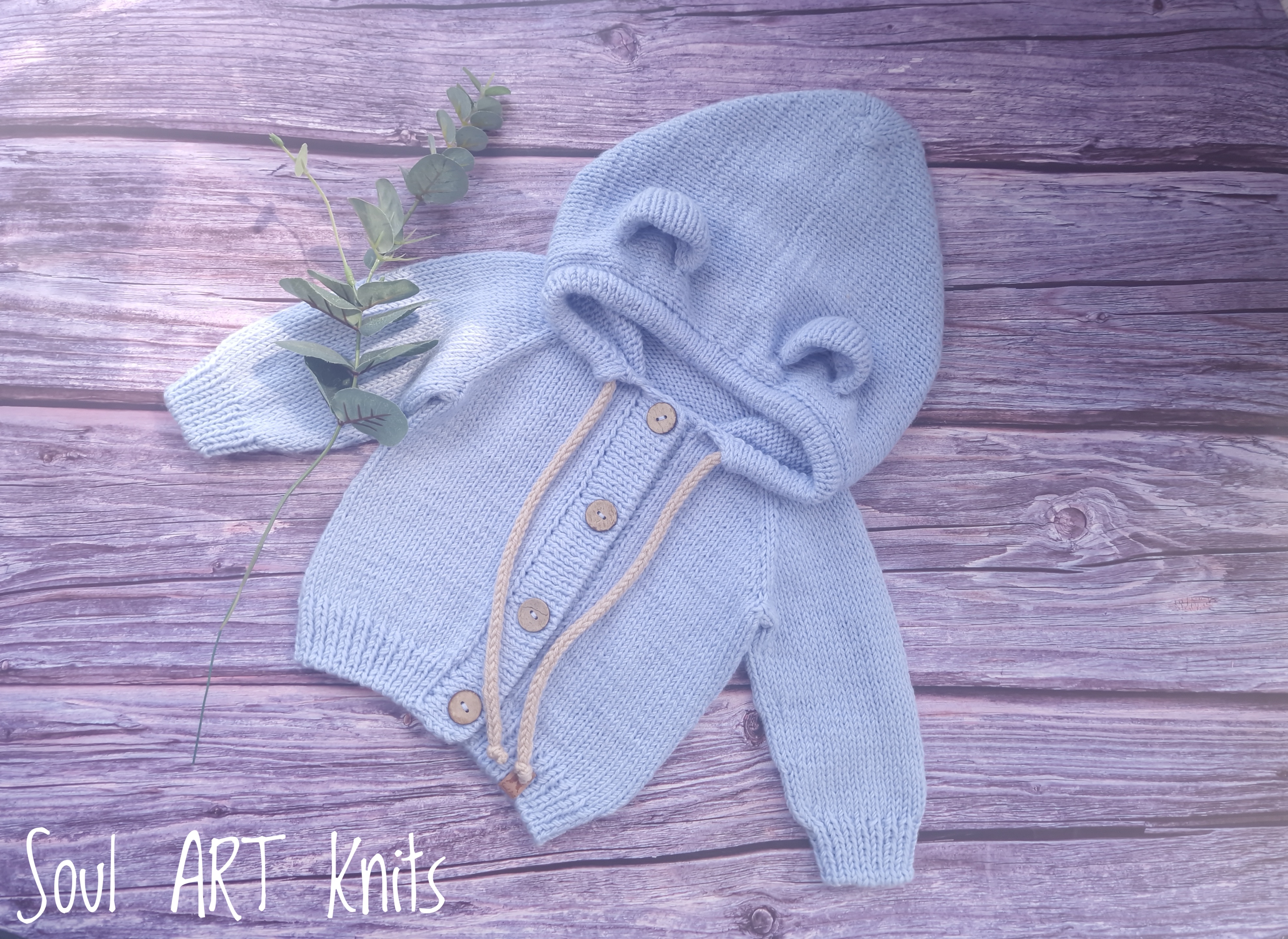 Merino megztukas "Bear" ir "Bunny"