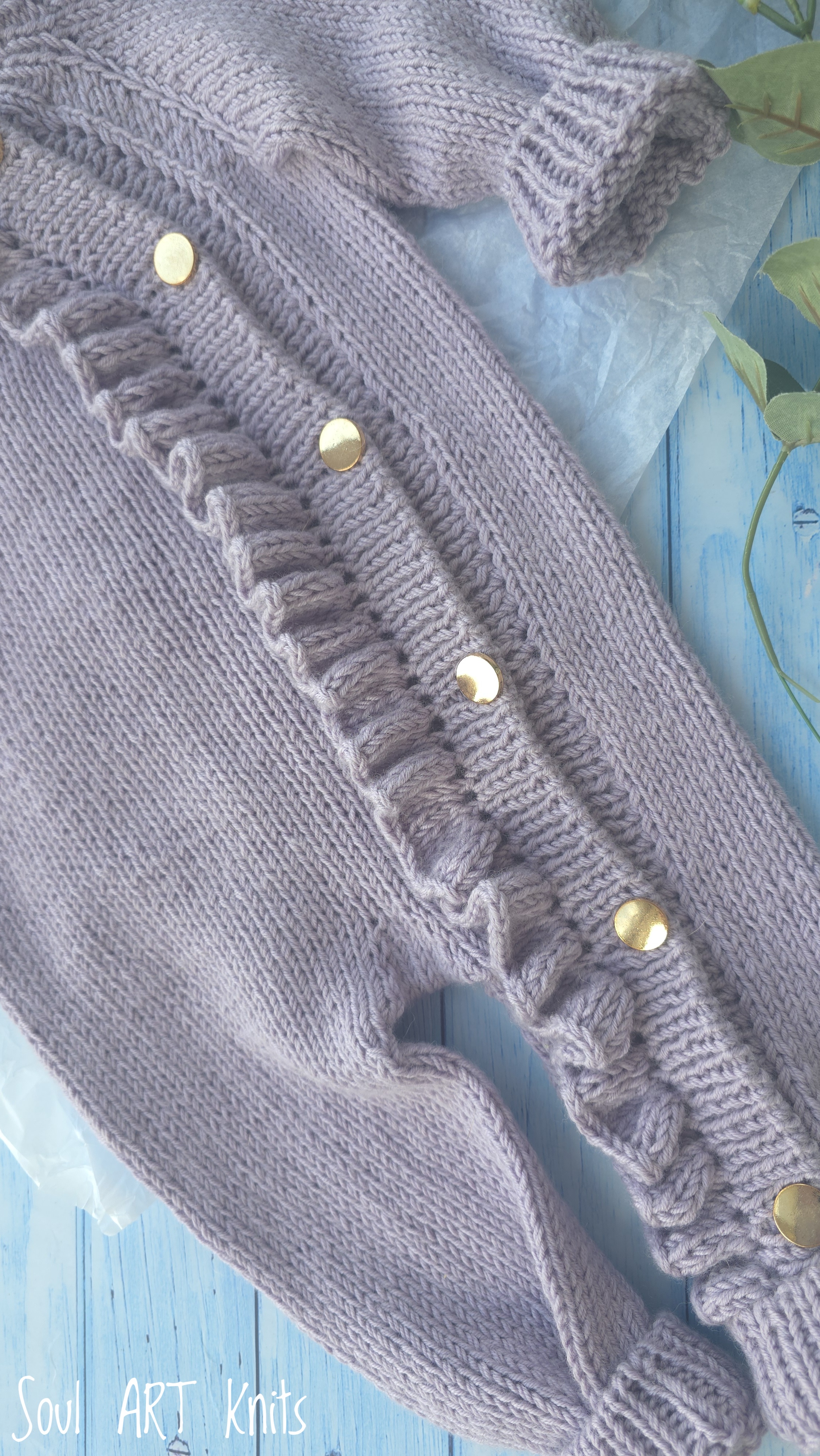 Merino kombinezonas su užsegimu ir raukinuku