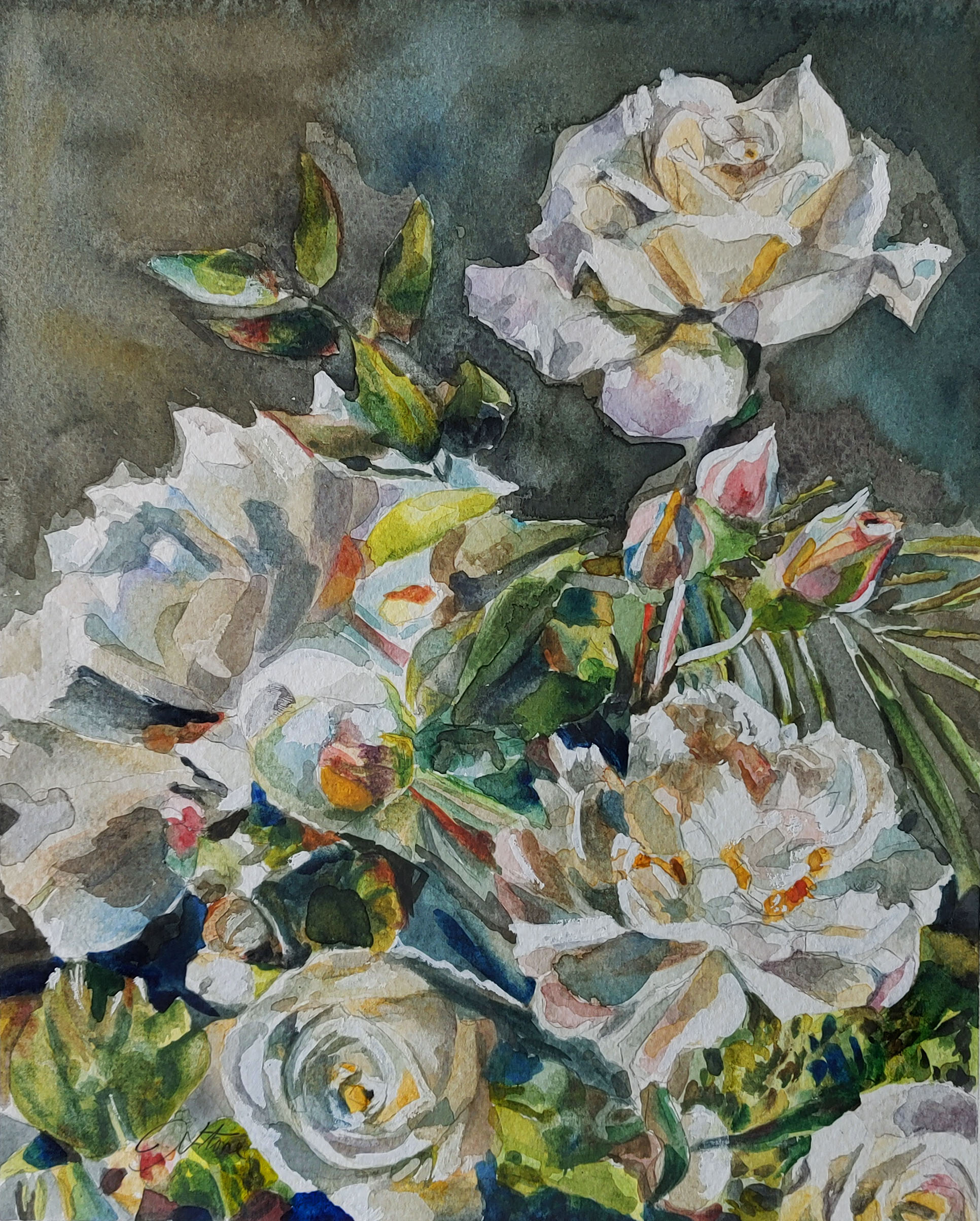"Rose" Vertical Print