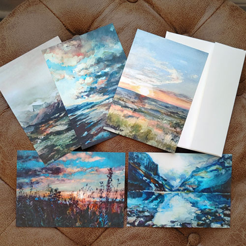 Watercolor Landscapes Postcard Set
