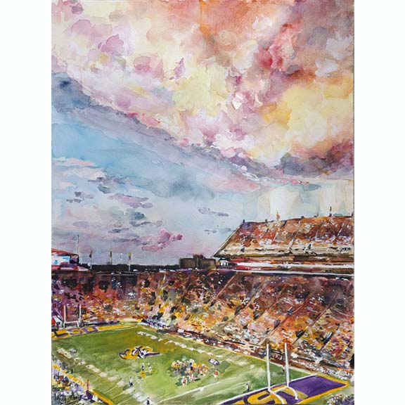 "Tiger Stadium" Vertical Print