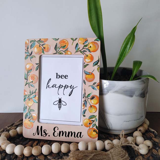 "Fruit" Hand-Painted Frame