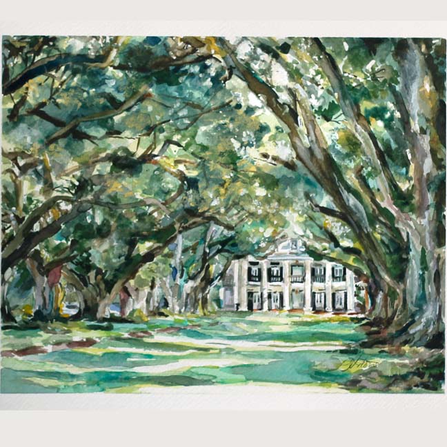 "Oak Alley" Art Print