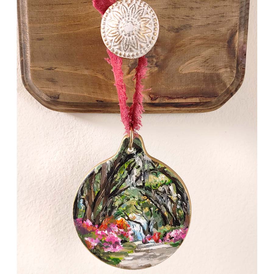 "Live Oaks" Ceramic Ornament