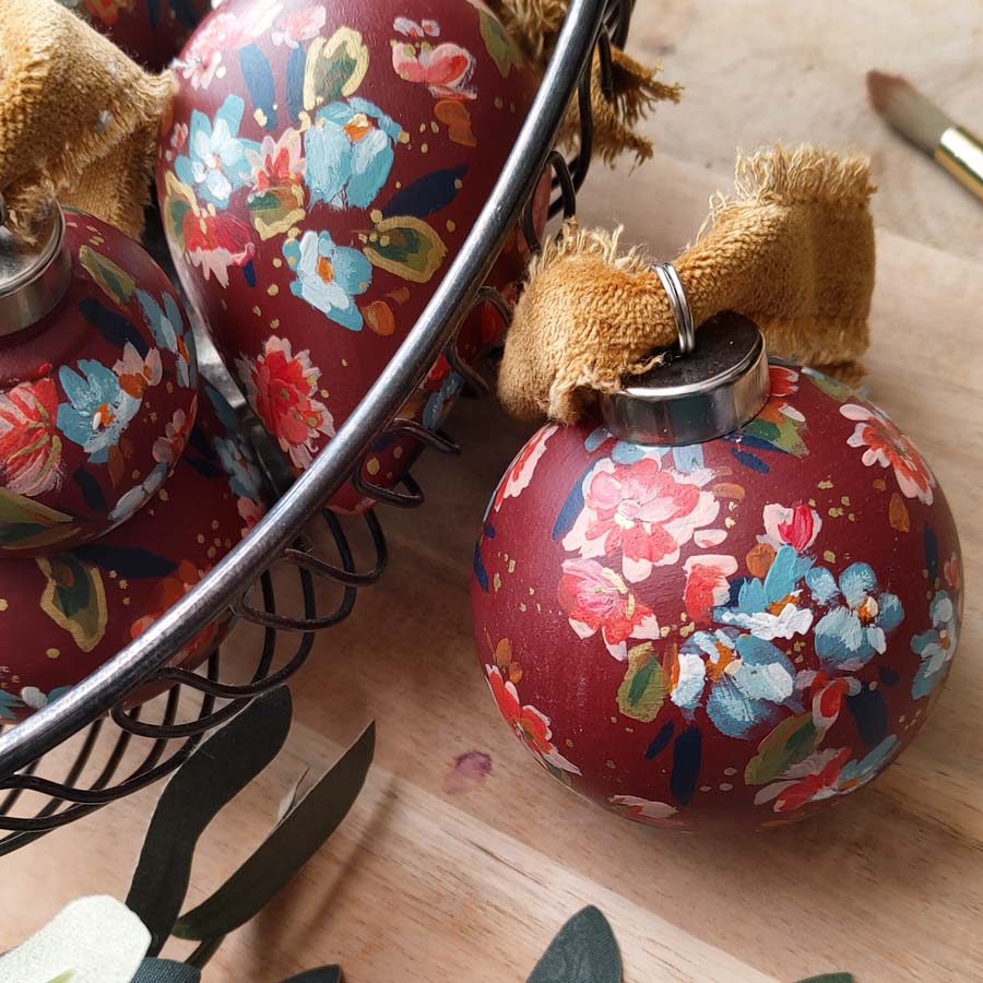 "Sugarplum" Ceramic Ornament