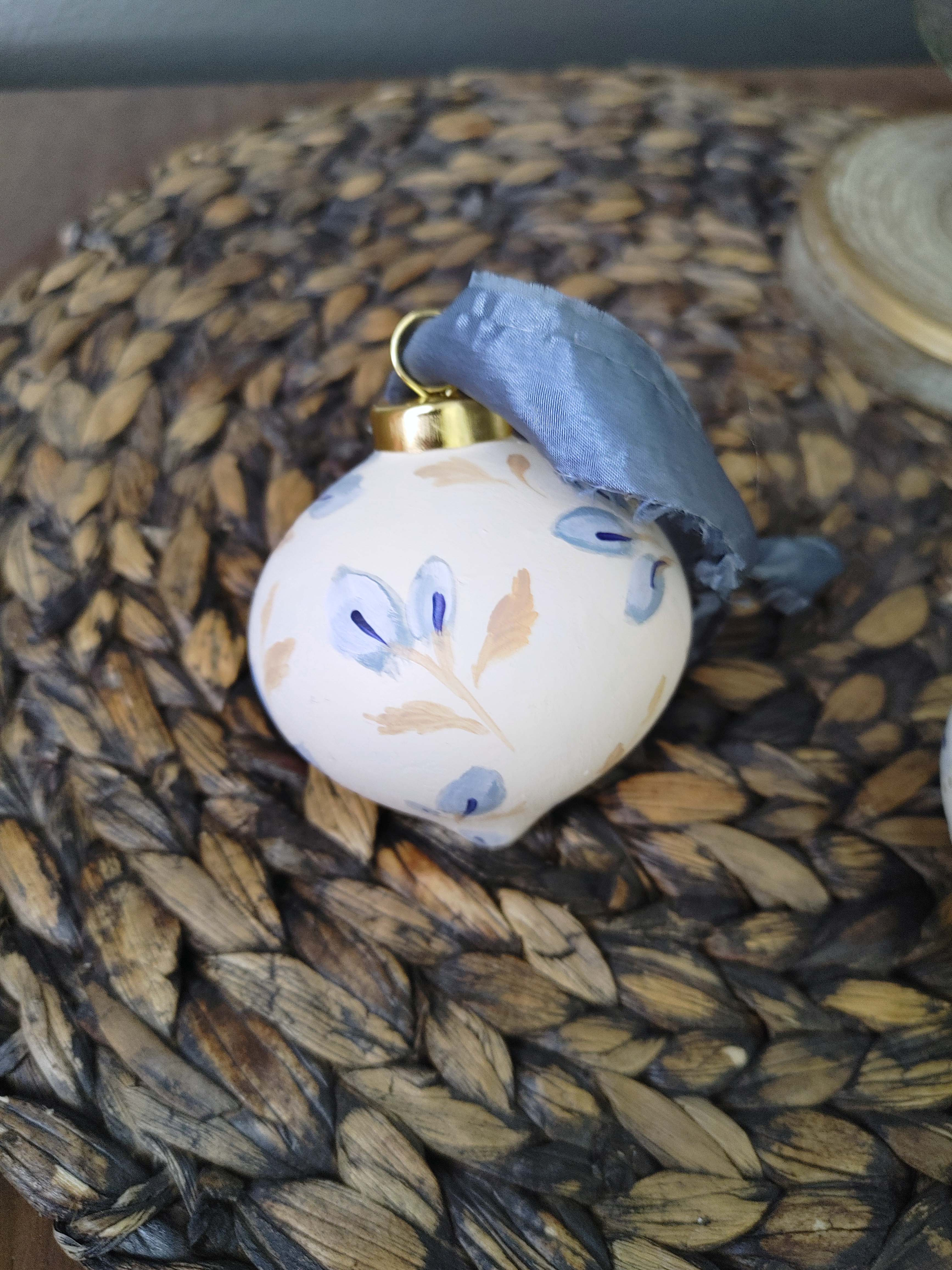"Coastal Blue" Ceramic Ornaments