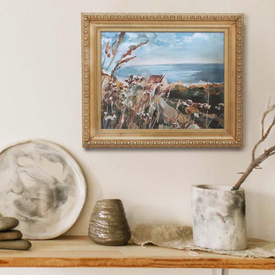 "Seaside Cottage" Watercolor Original