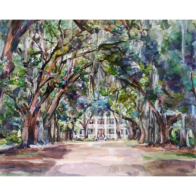 "Rosedown Plantation" Art Print