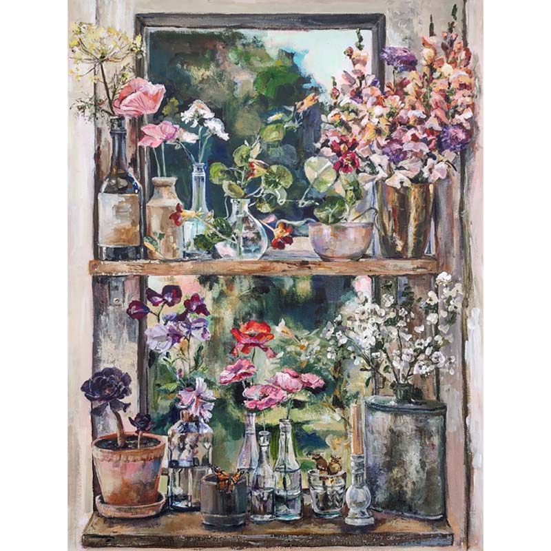 "Gardener's Window" Original Painting