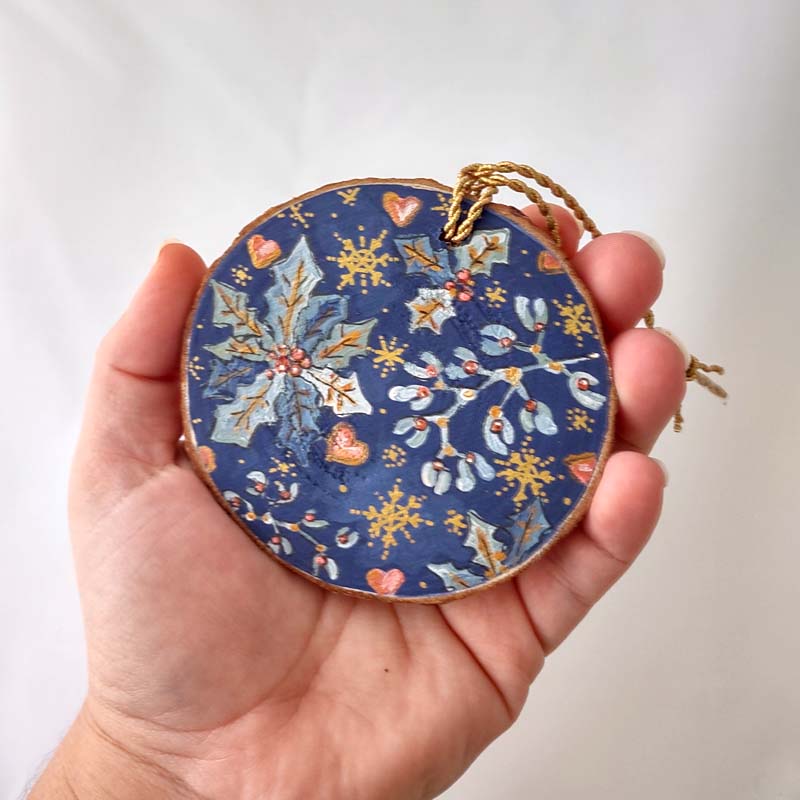 "Fun & Festive" Wood Slice Ornaments