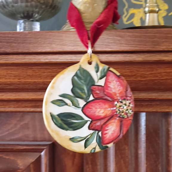 "Deck the Halls" Ceramic Ornament