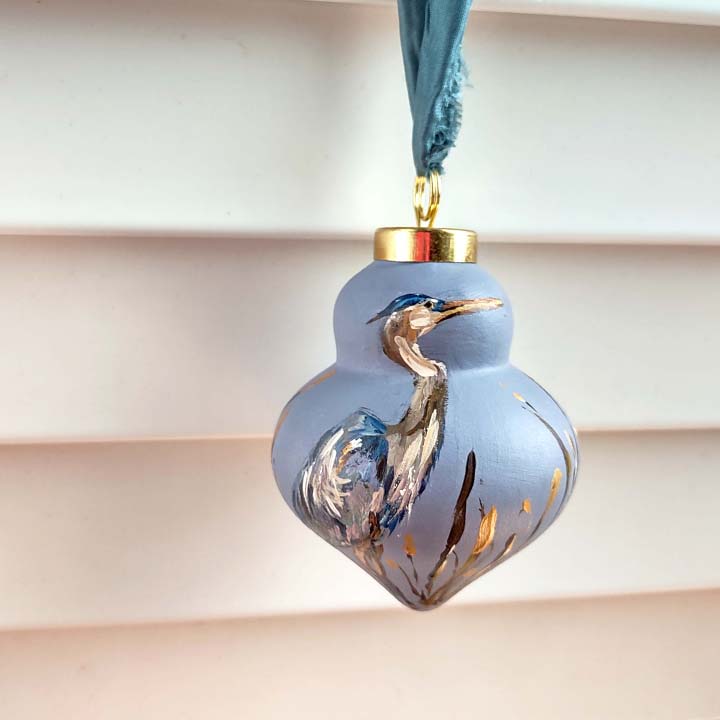 "Herons" Ceramic Ornament