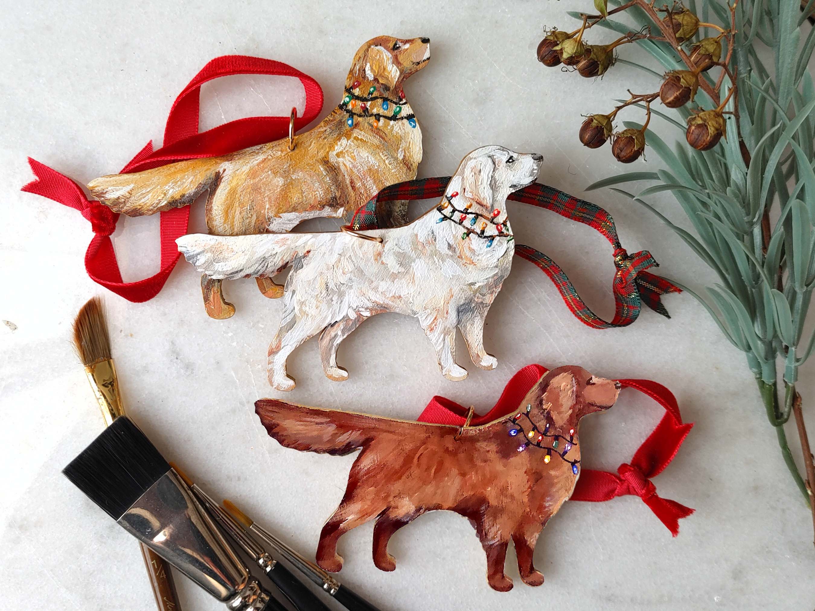 "Golden Retriever" Ornament