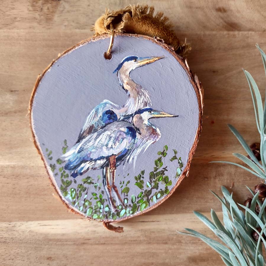 "Animal Lover" Wood Slice Ornament