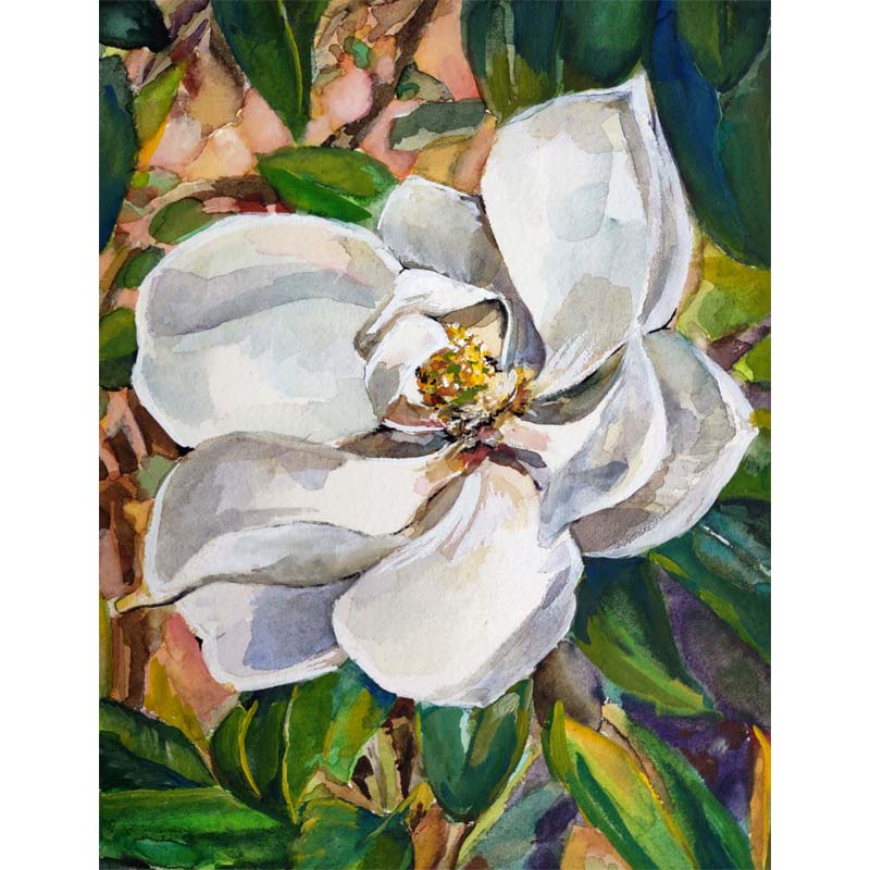 "Magnolia 3" Original Watercolor Painting