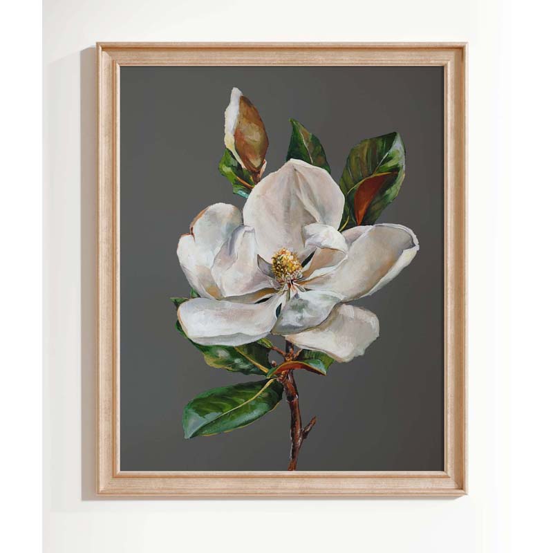 "Landmark Magnolia" Vertical Print