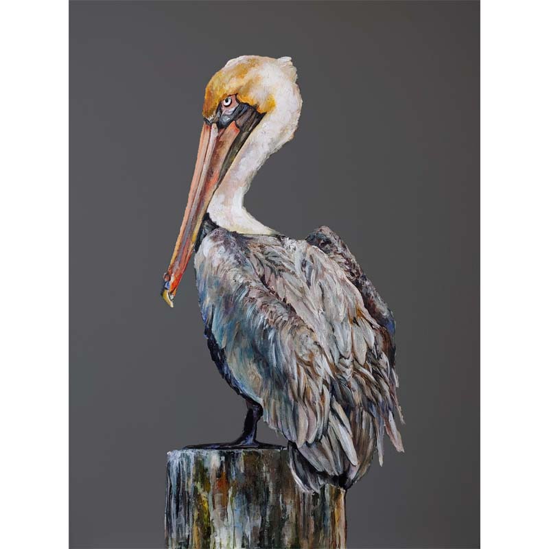 "Landmark Pelican" Vertical Print