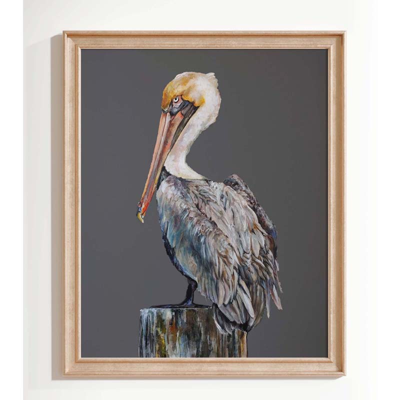 "Landmark Pelican" Vertical Print