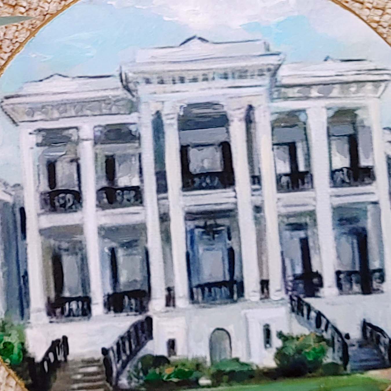 "Nottoway" Ceramic Disc Ornament