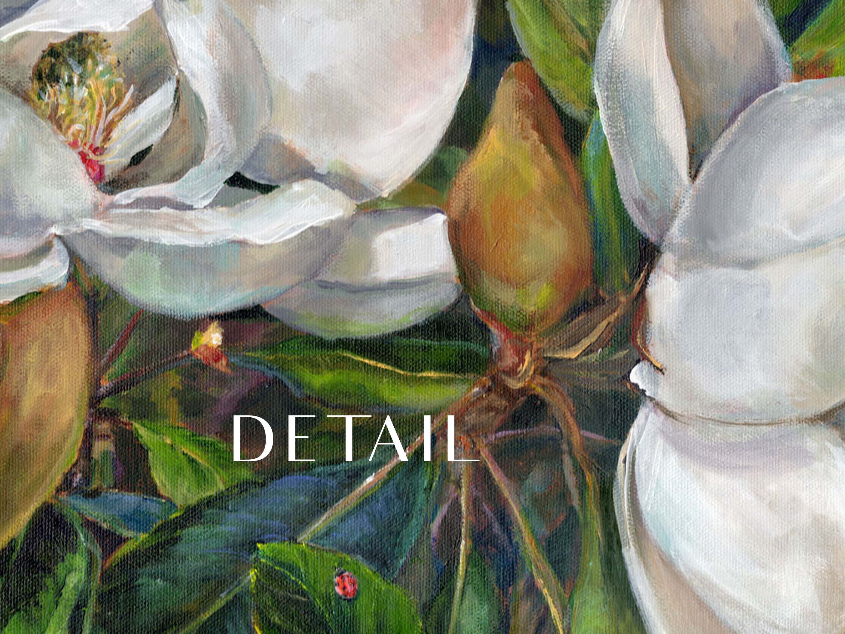 "Ivory and Evergreen" Horizontal Print