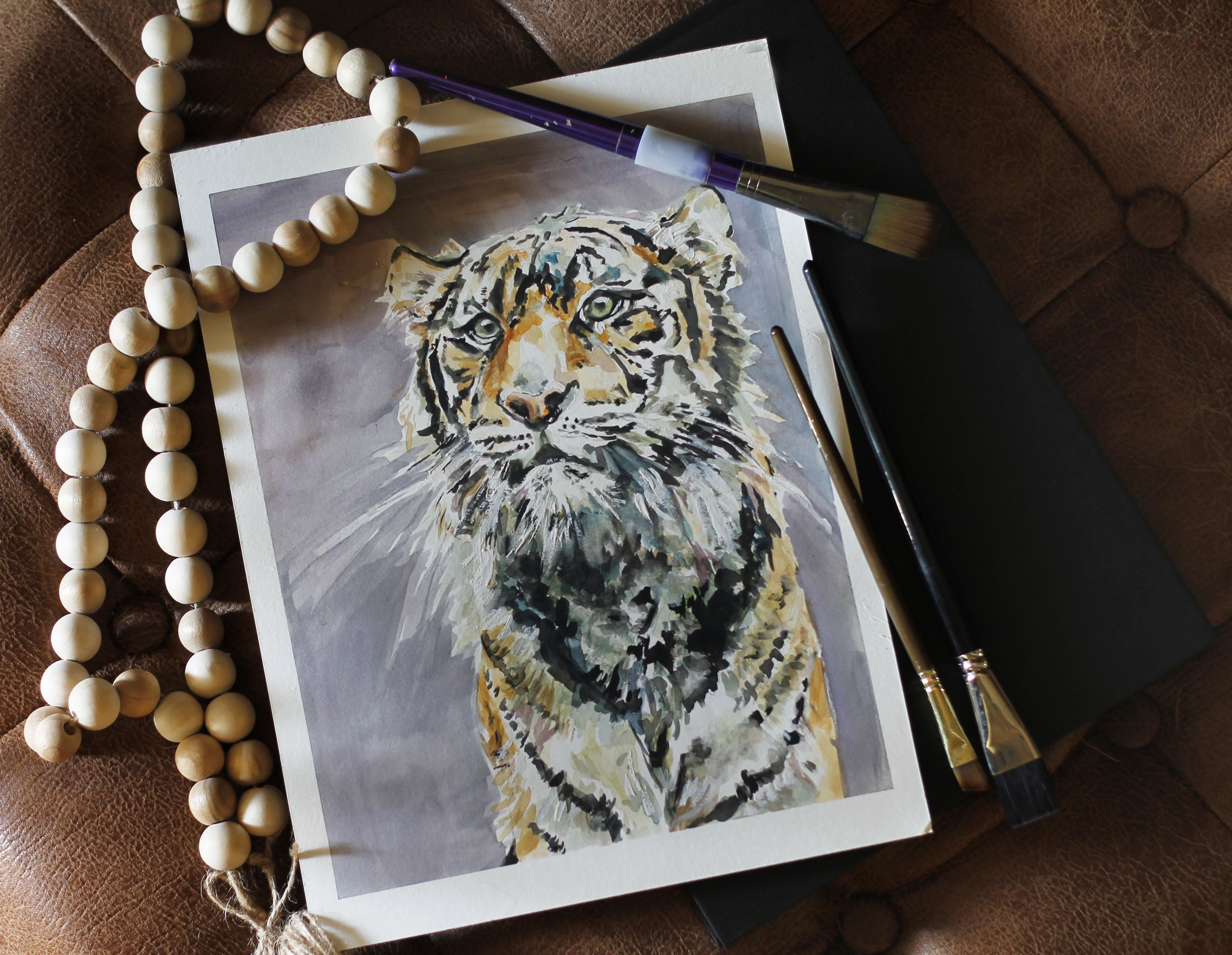 "Monsieur Tigre" Art Print