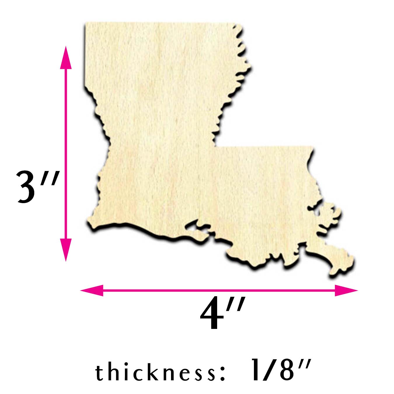 "Magnolia" Louisiana Wooden Cutout