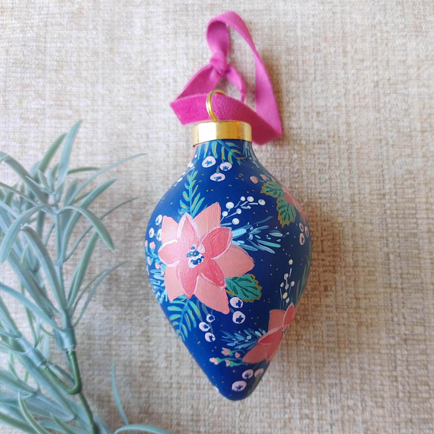 "Starpetal" Ceramic Bauble Ornament