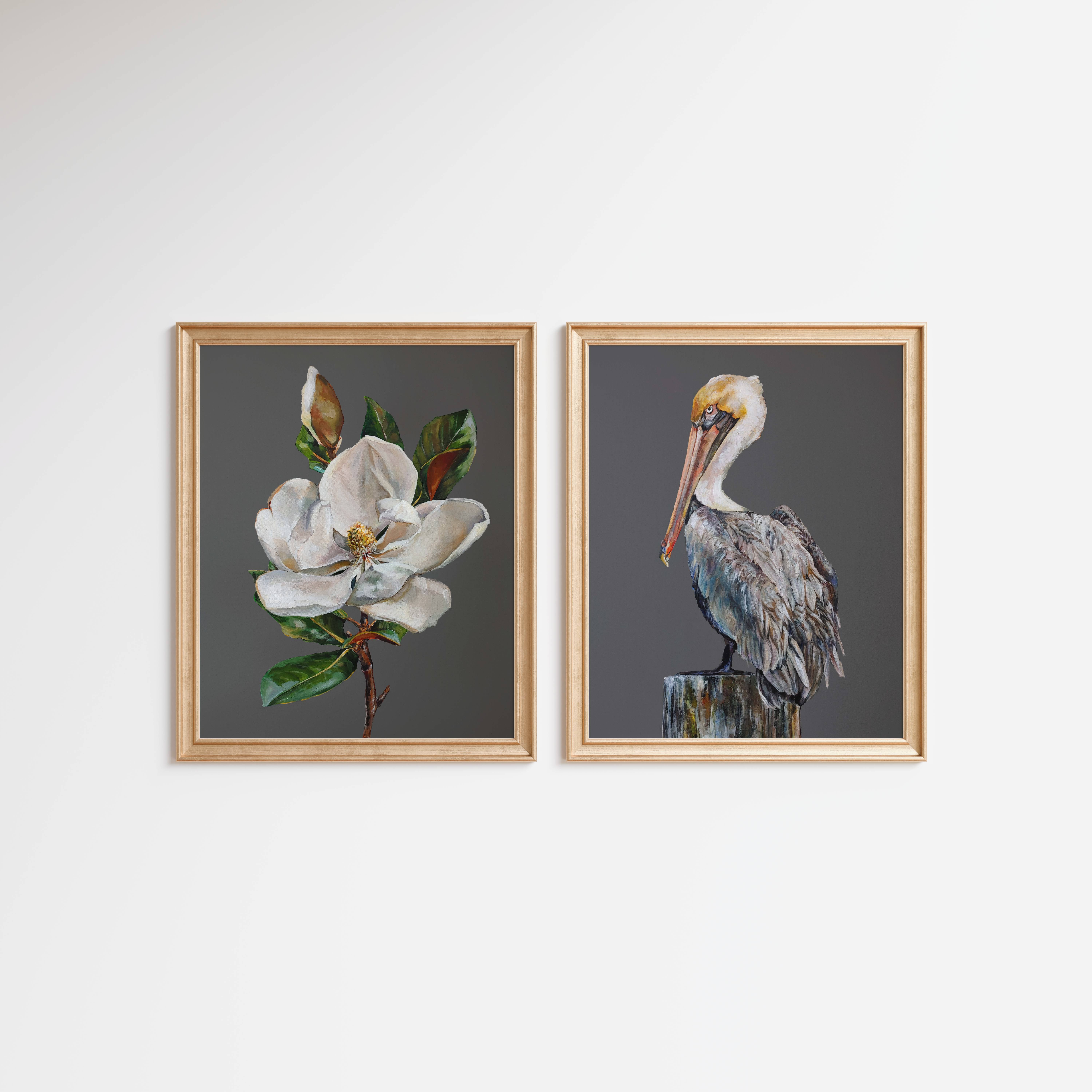 "Pelican and Magnolia "Print Set