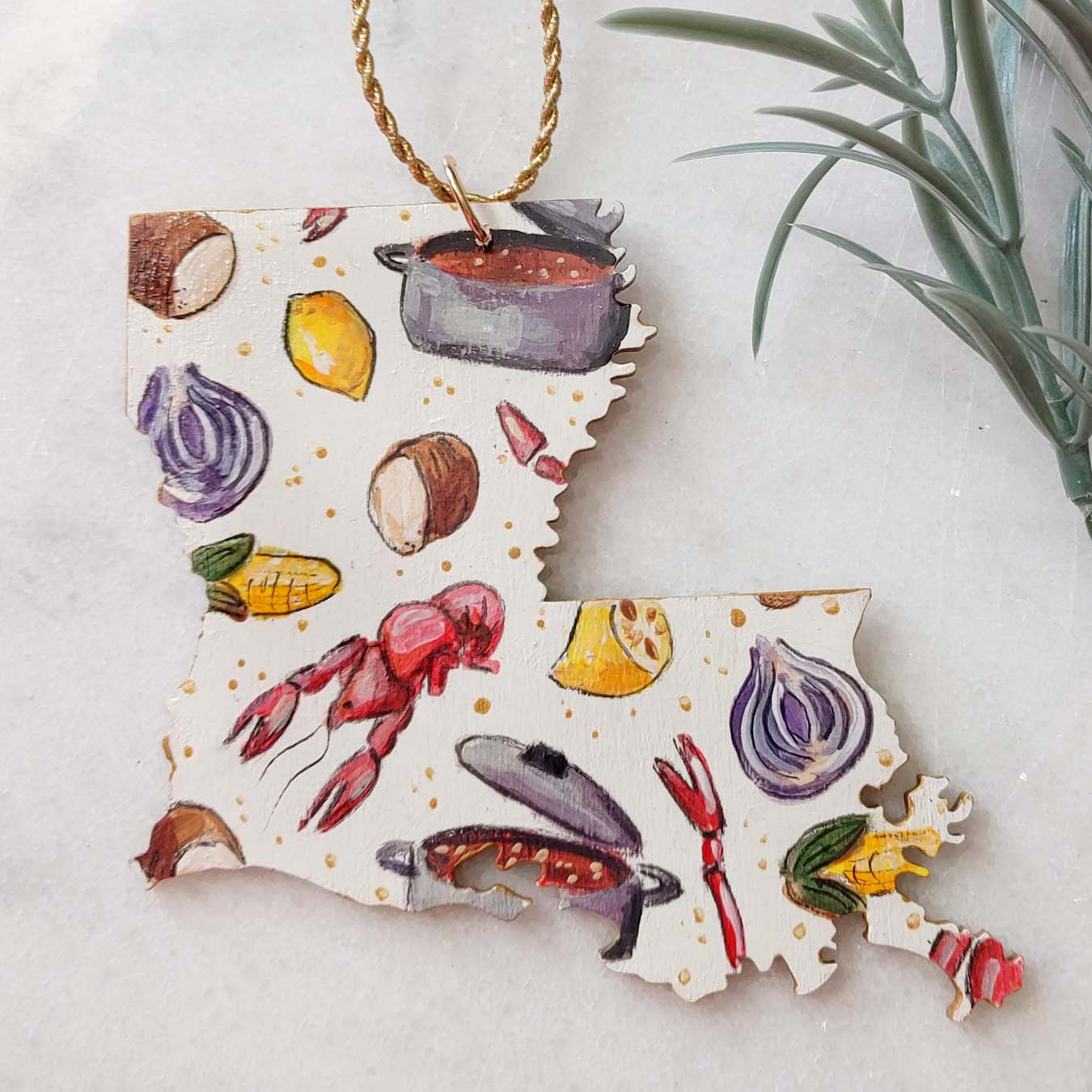 "Crawfish Boil" Louisiana Wooden Cutout