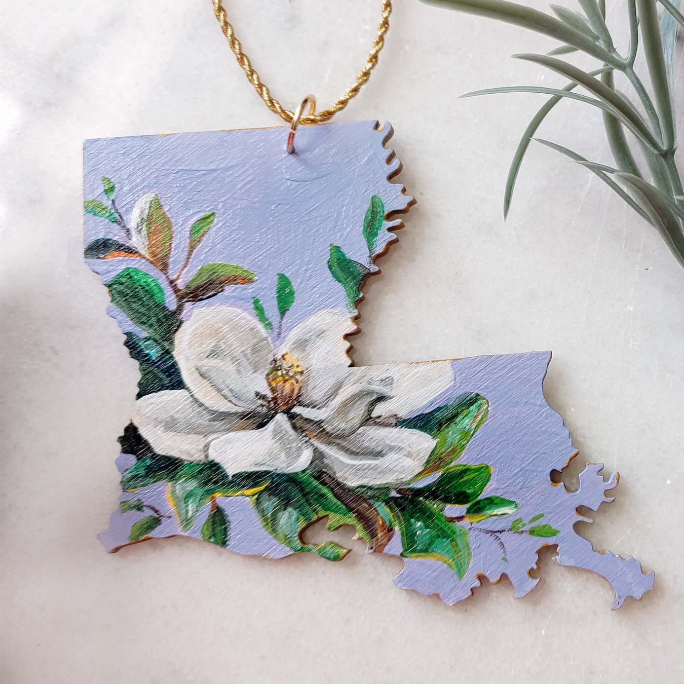 "Magnolia" Louisiana Wooden Cutout