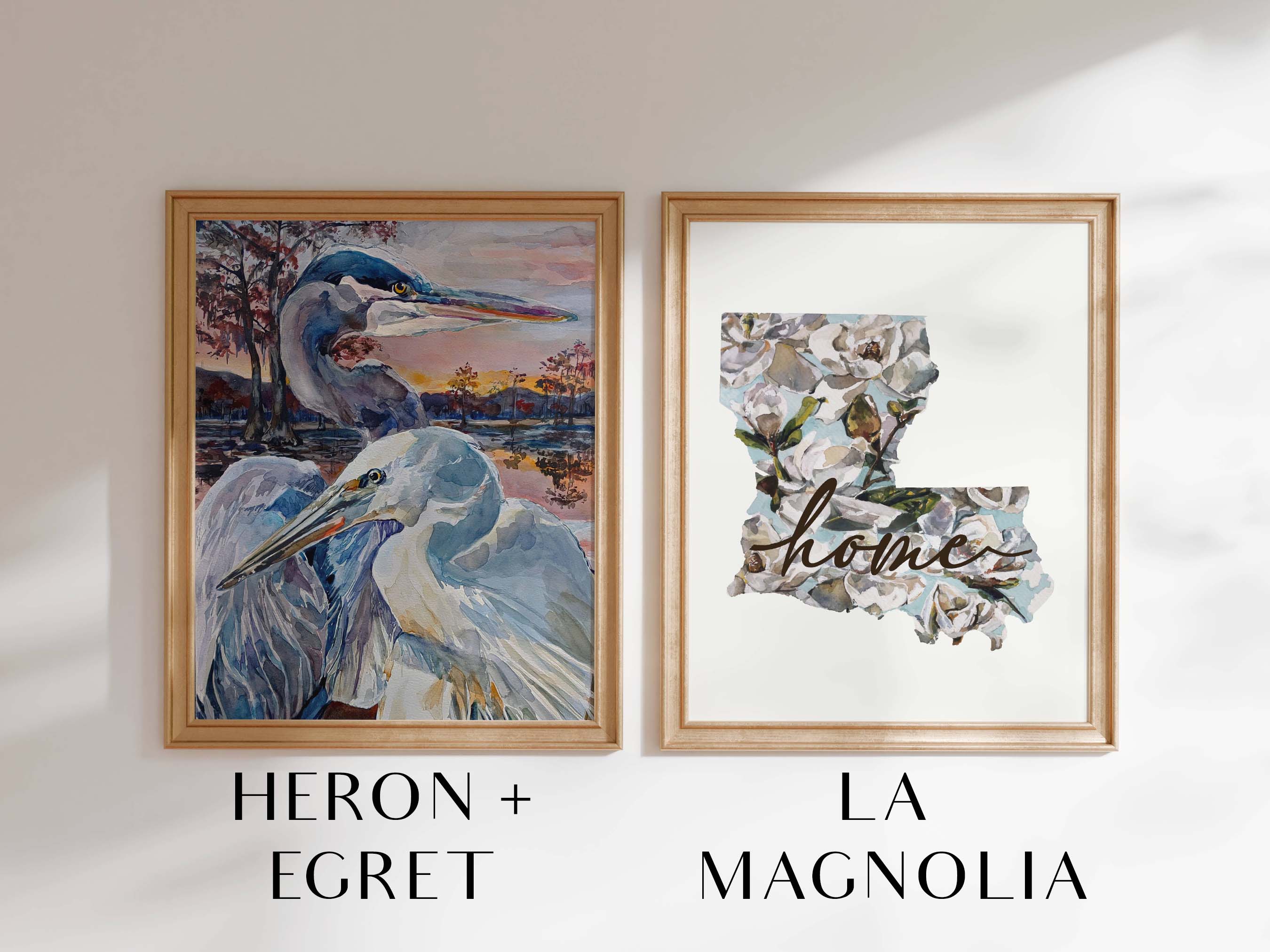 Set of 2 Louisiana Prints