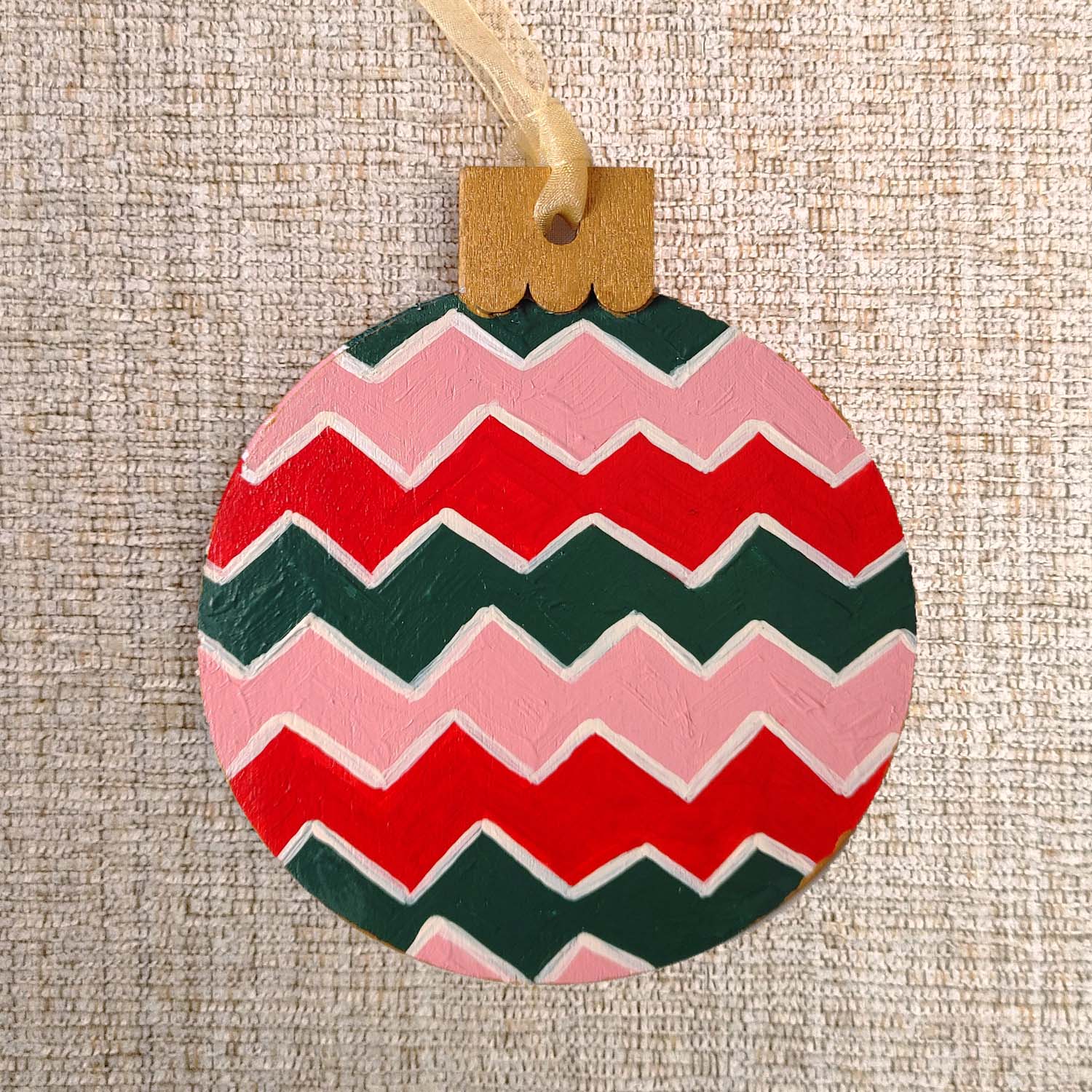 "Oh What Fun" Flat Bauble Ornaments