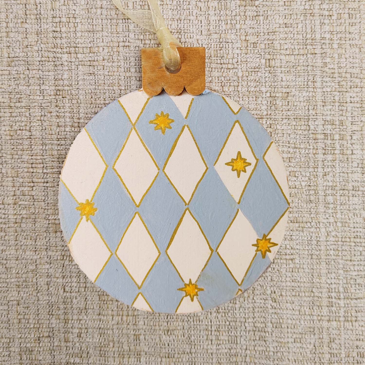 "Oh What Fun" Flat Bauble Ornaments